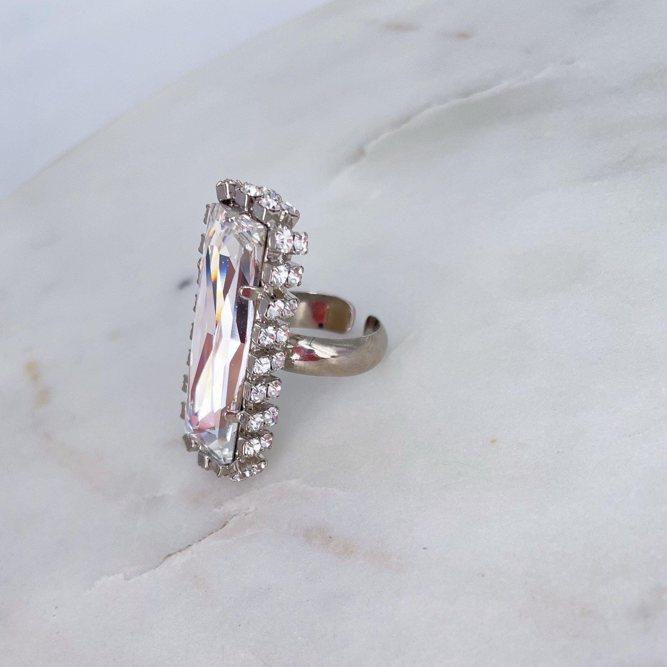 Anello Maxi baguette