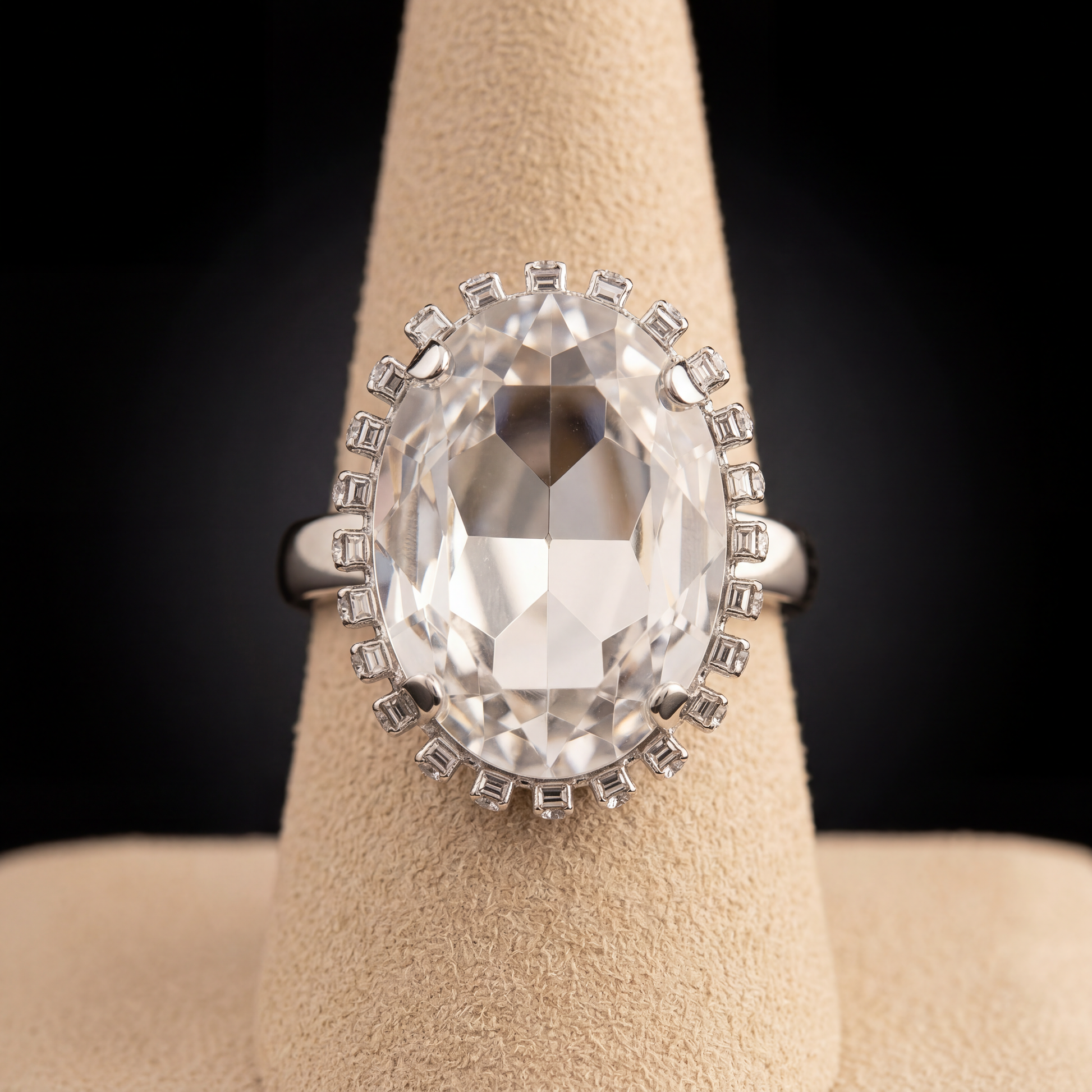 Anello Maxi ovale - Argento - Anello maxi ovale   crystal