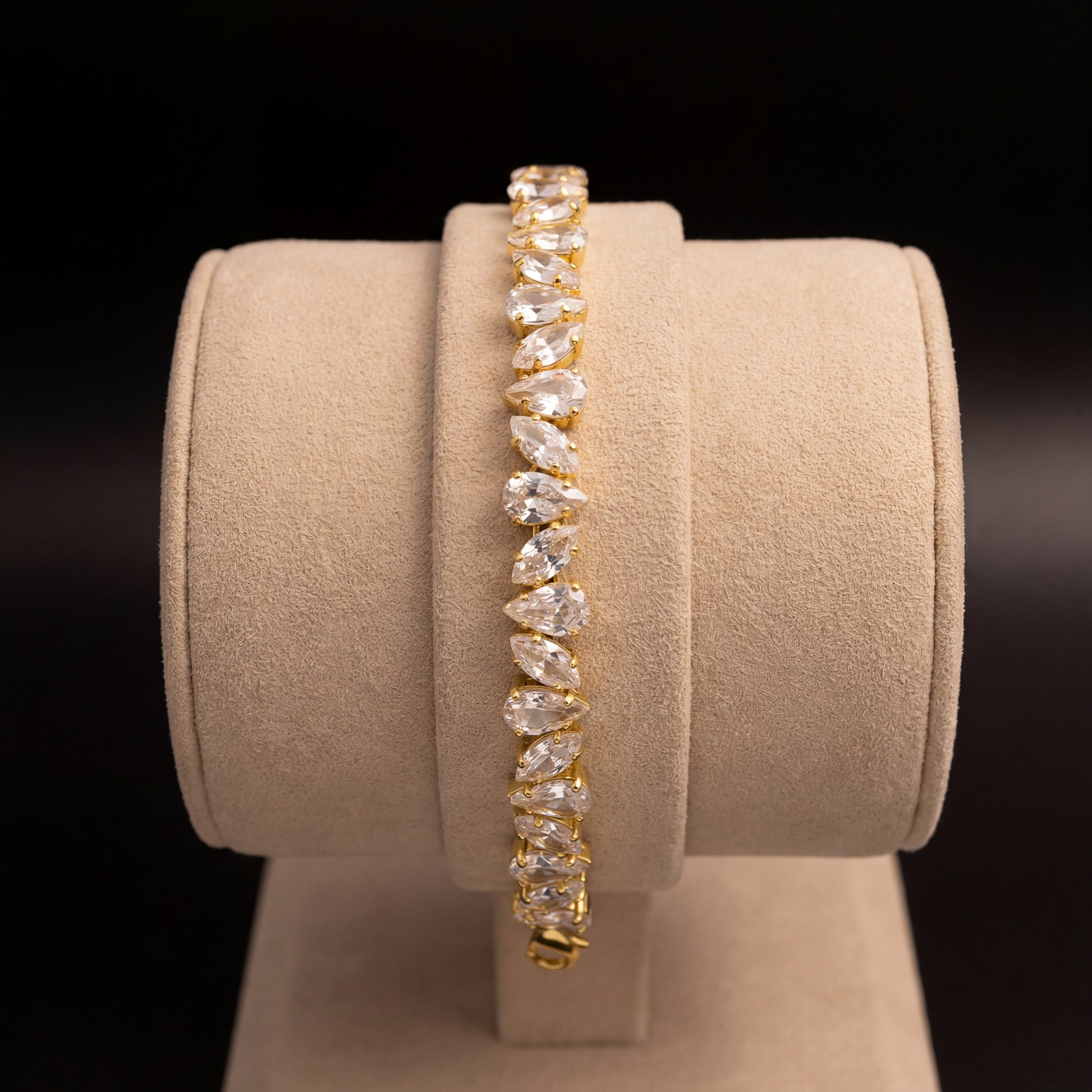 Arathena bracciale - Oro Giallo - Crystal