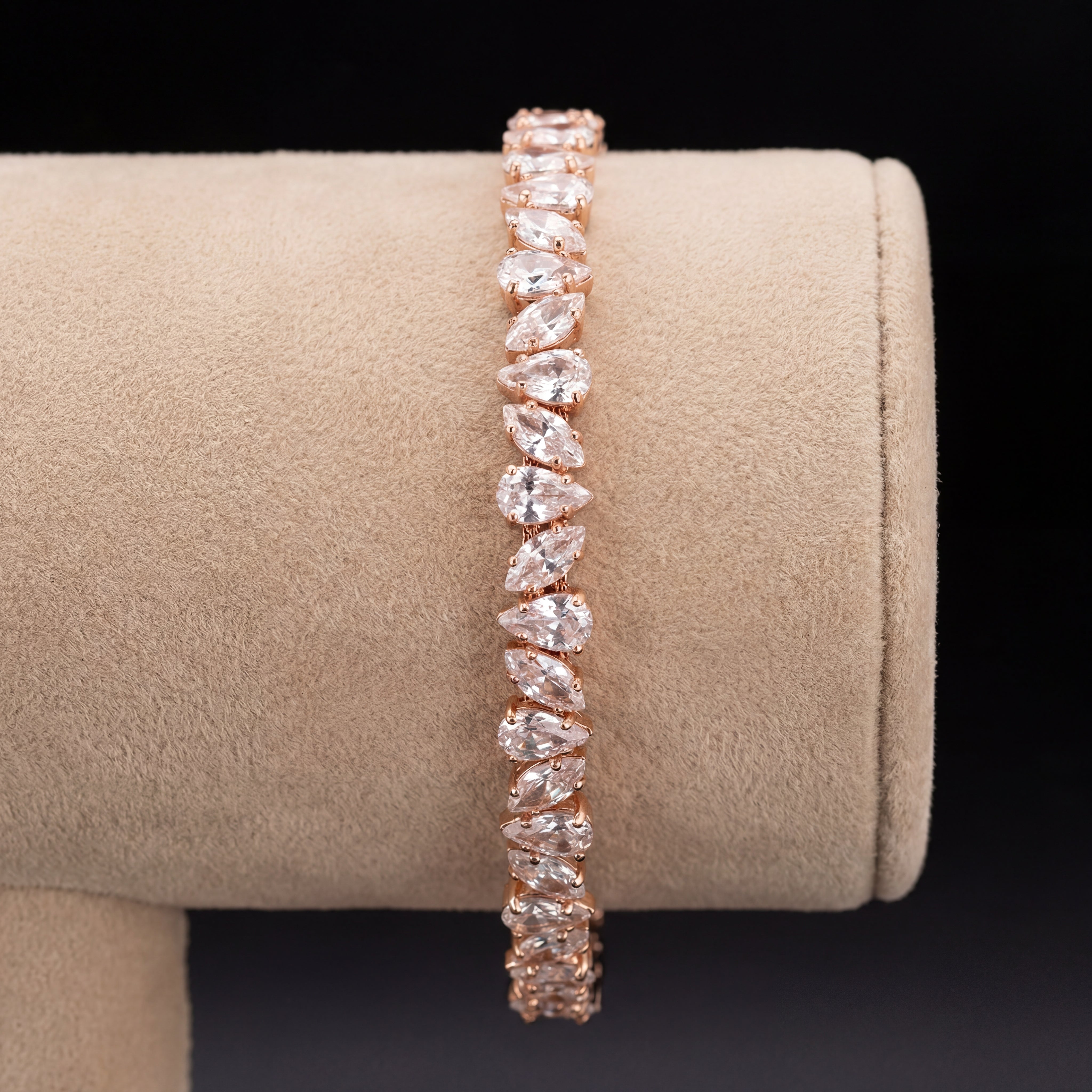 Arathena bracciale - Oro Rosa - Crystal