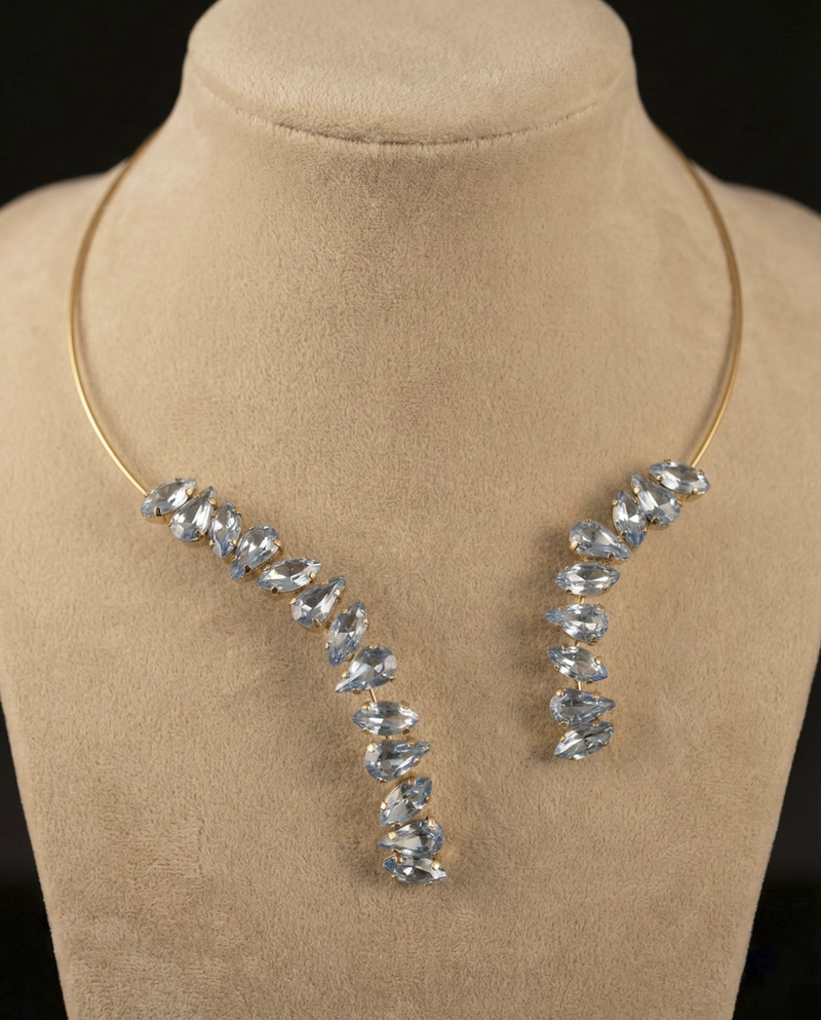 Arathena collarino - Oro Giallo - AZZURRO POLVERE