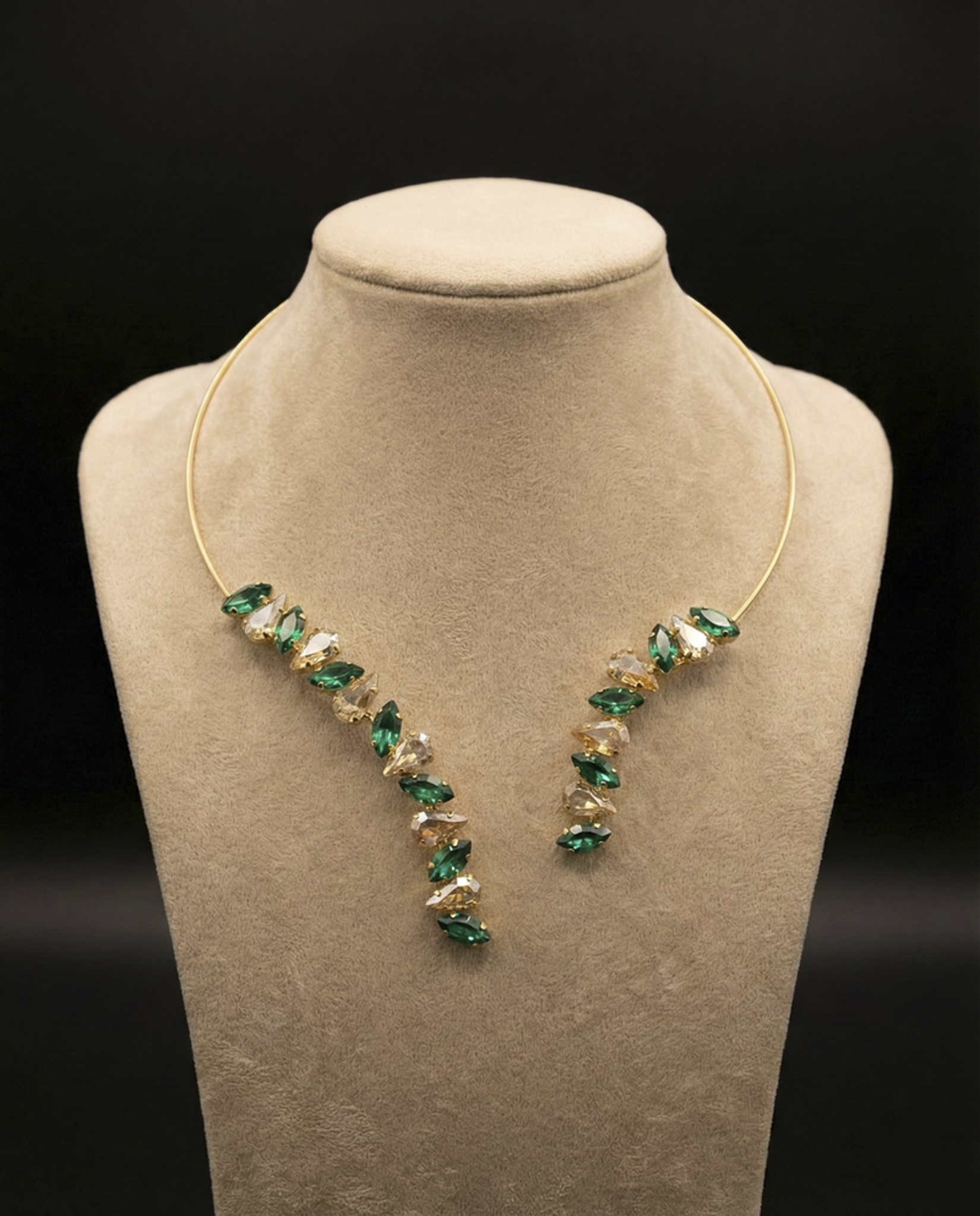 Arathena collarino - Oro Giallo - GOLD VERDE SMERALDO