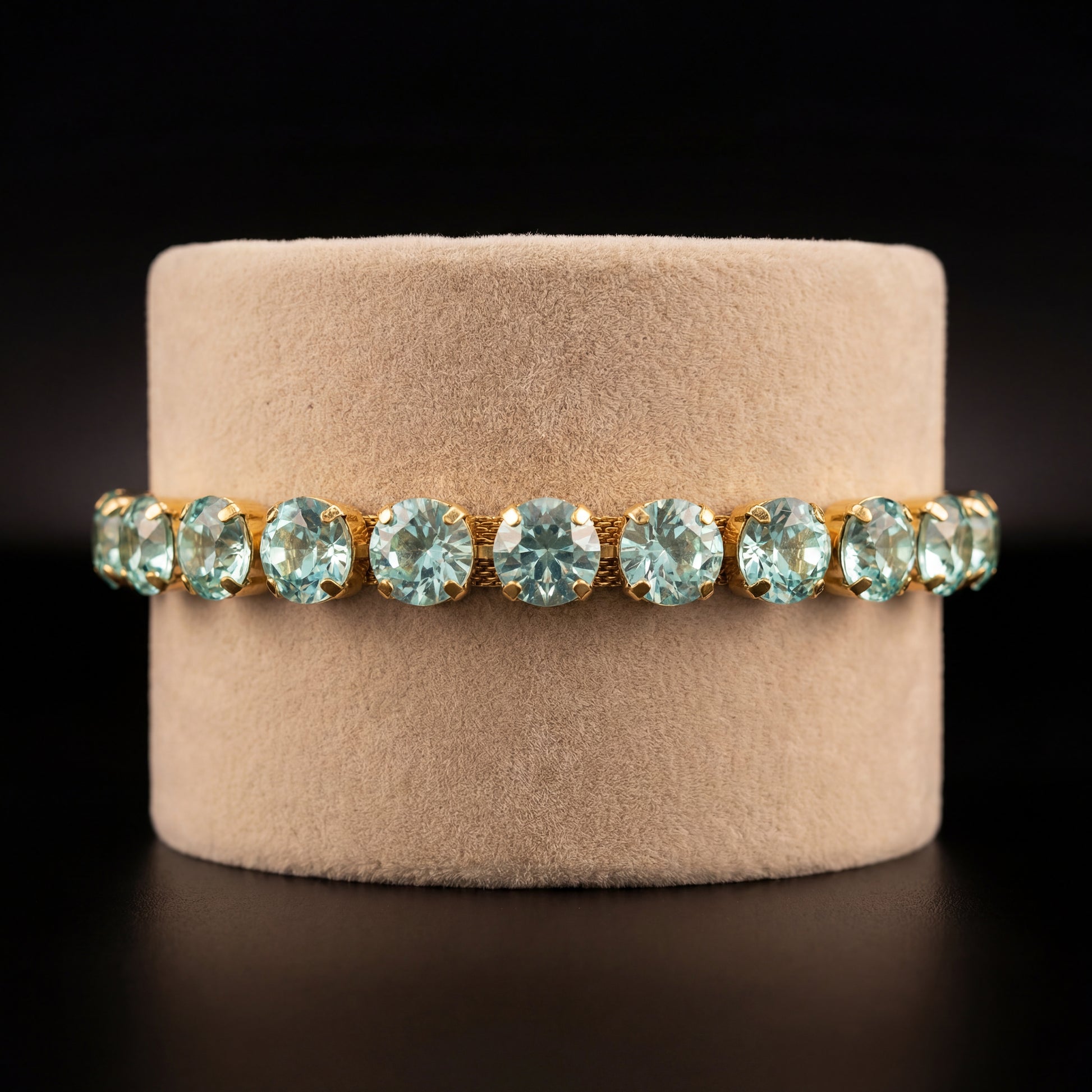 Bracciale Tennis M - Oro Giallo - Crisolite
