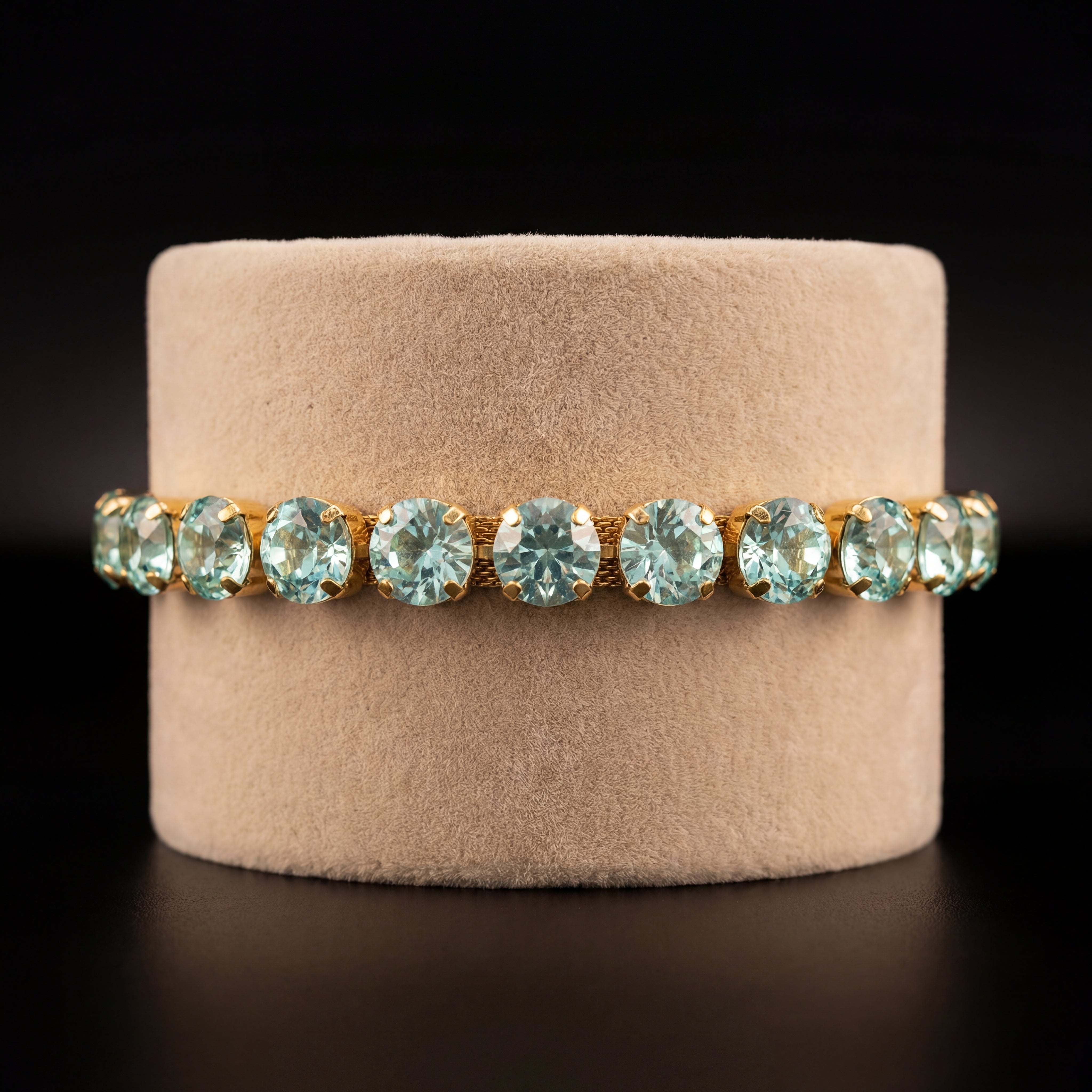Bracciale Tennis M - Oro Giallo - Crisolite