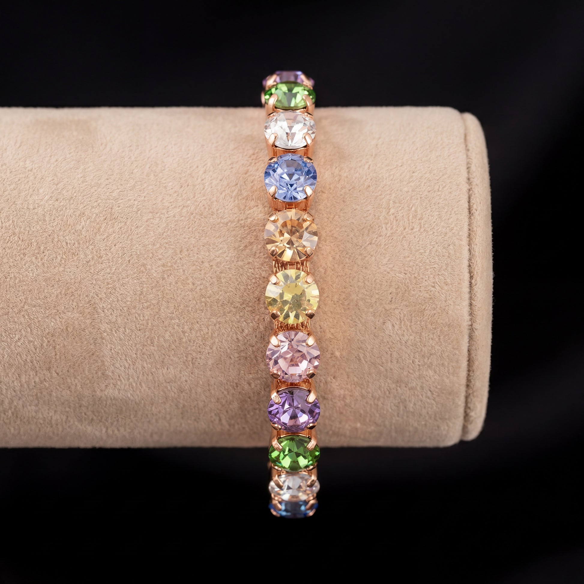 Bracciale Tennis M - Oro rosa - Multicolor 4