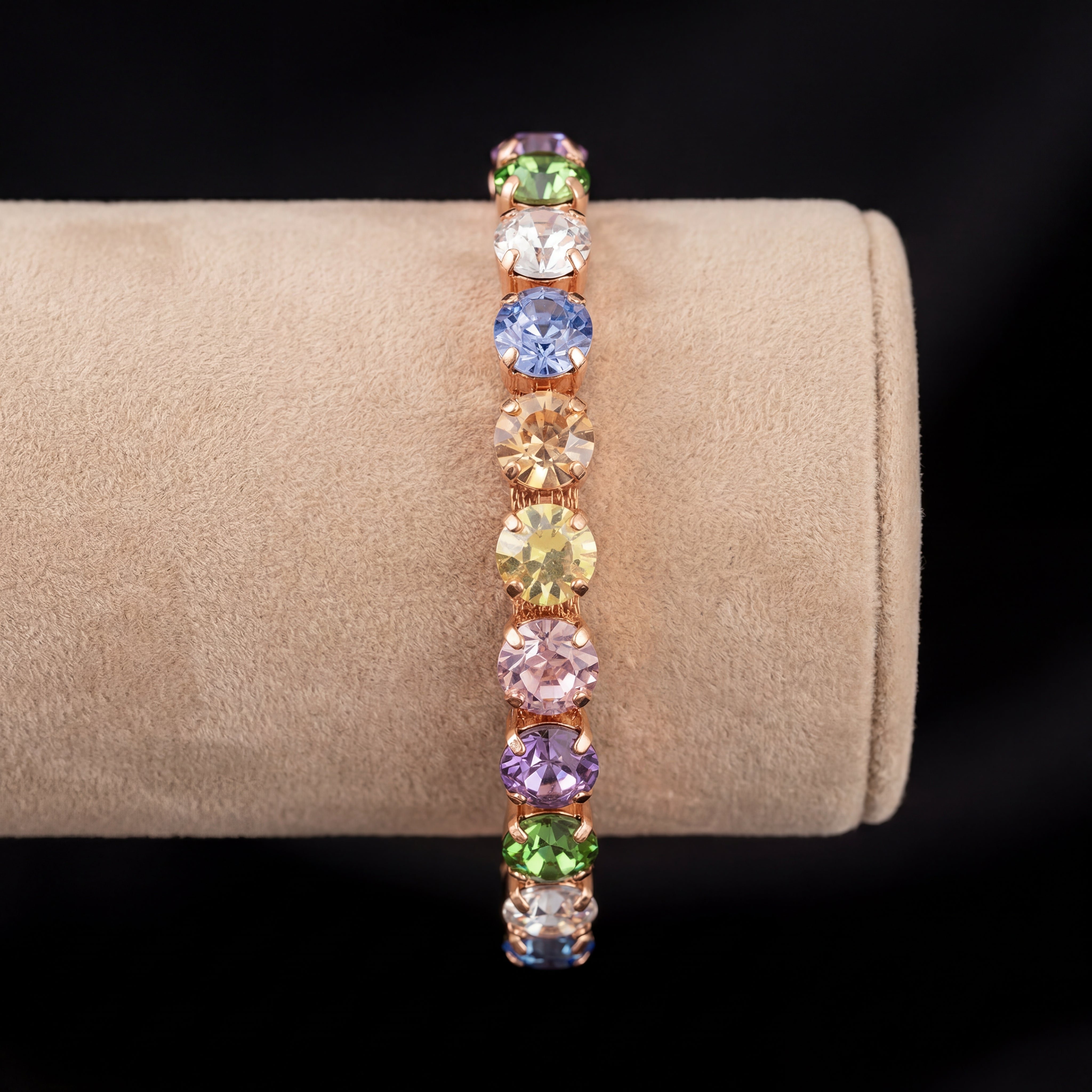 Bracciale Tennis M - Oro rosa - Multicolor 4