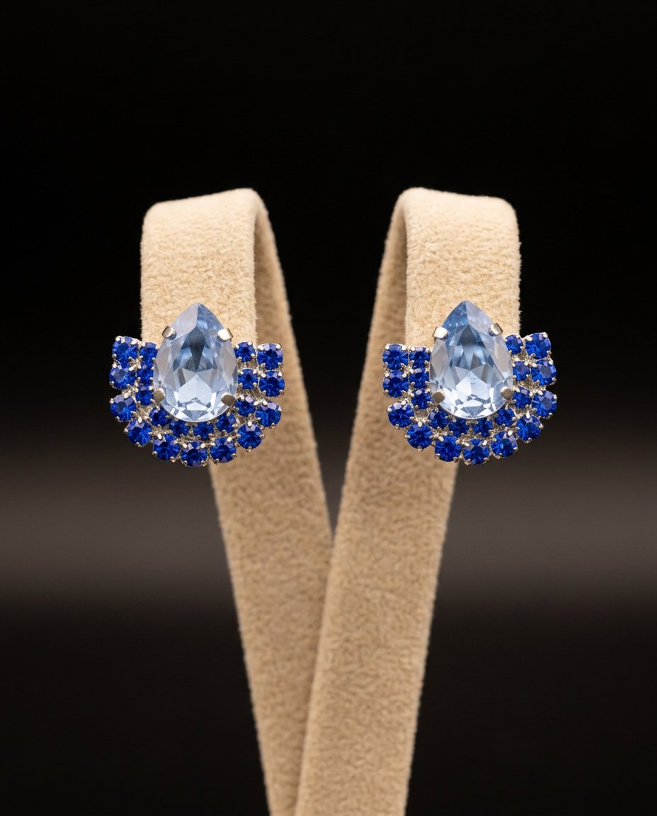 Eira orecchini ARGENTO AZZURRO POLVERE ZAFFIRO