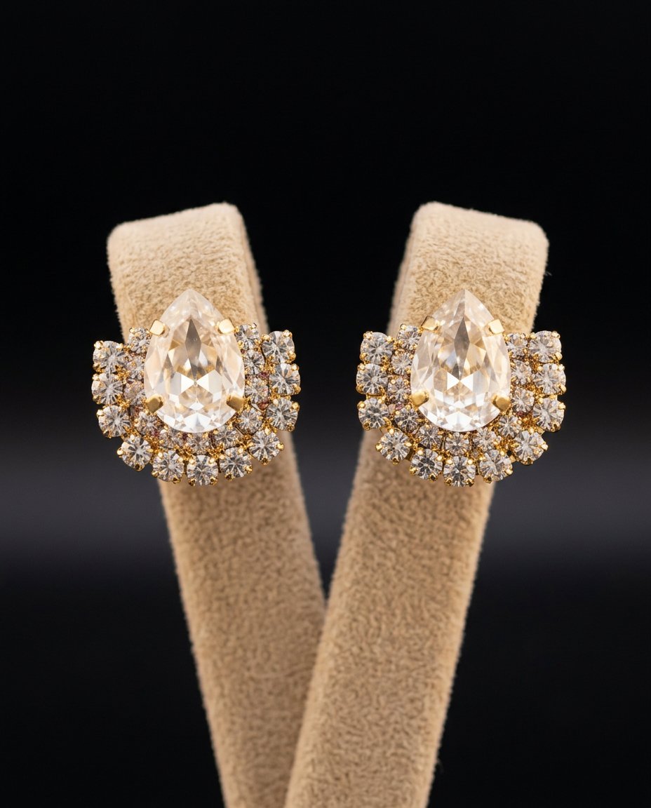Eira orecchini ORO GIALLO CRYSTAL
