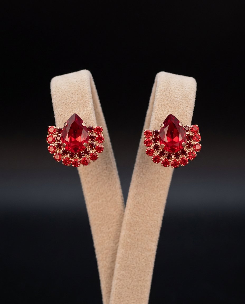 Eira orecchini ORO ROSA rosso