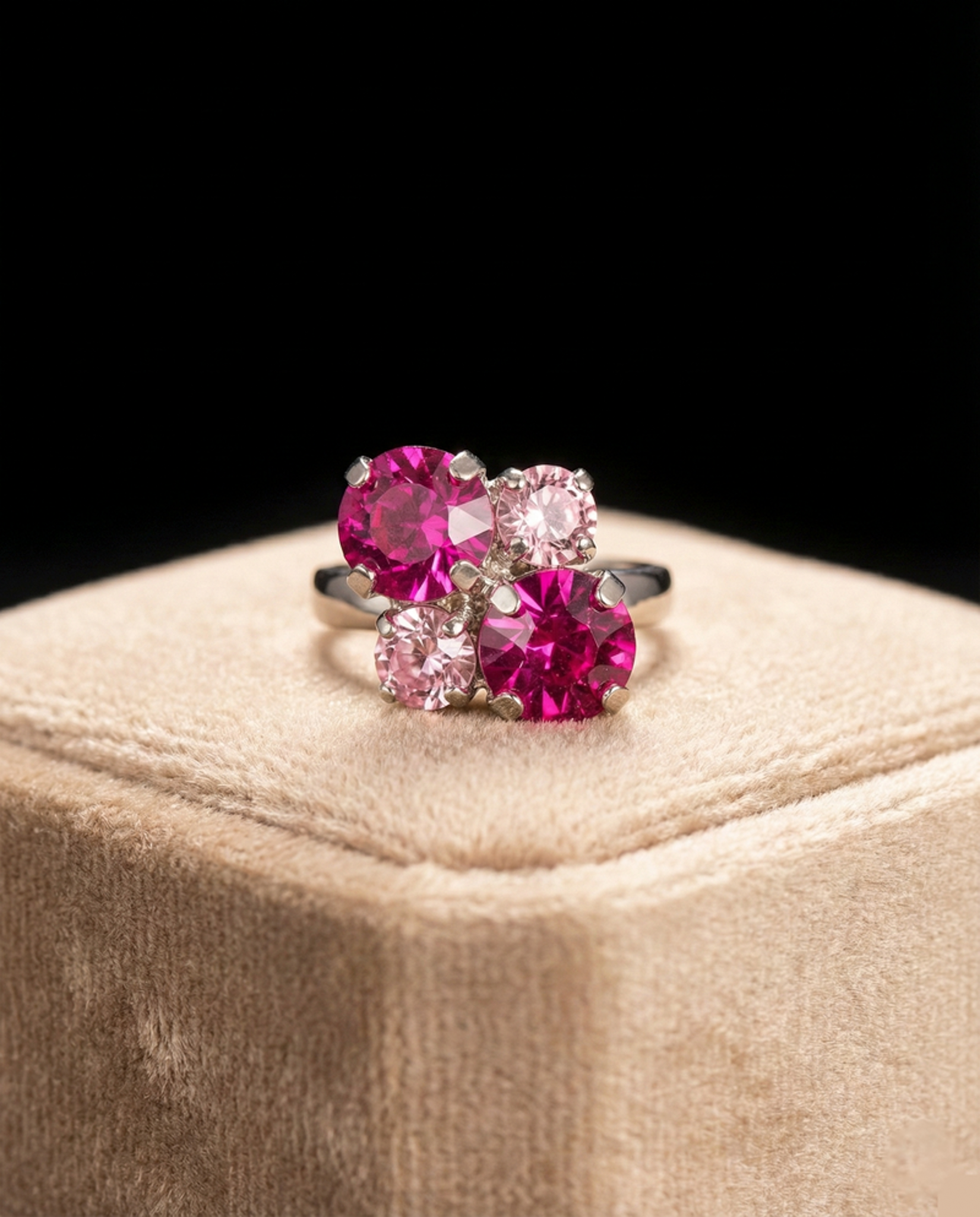 Elara anello - Silver - FUXIA, ROSA CHIARO