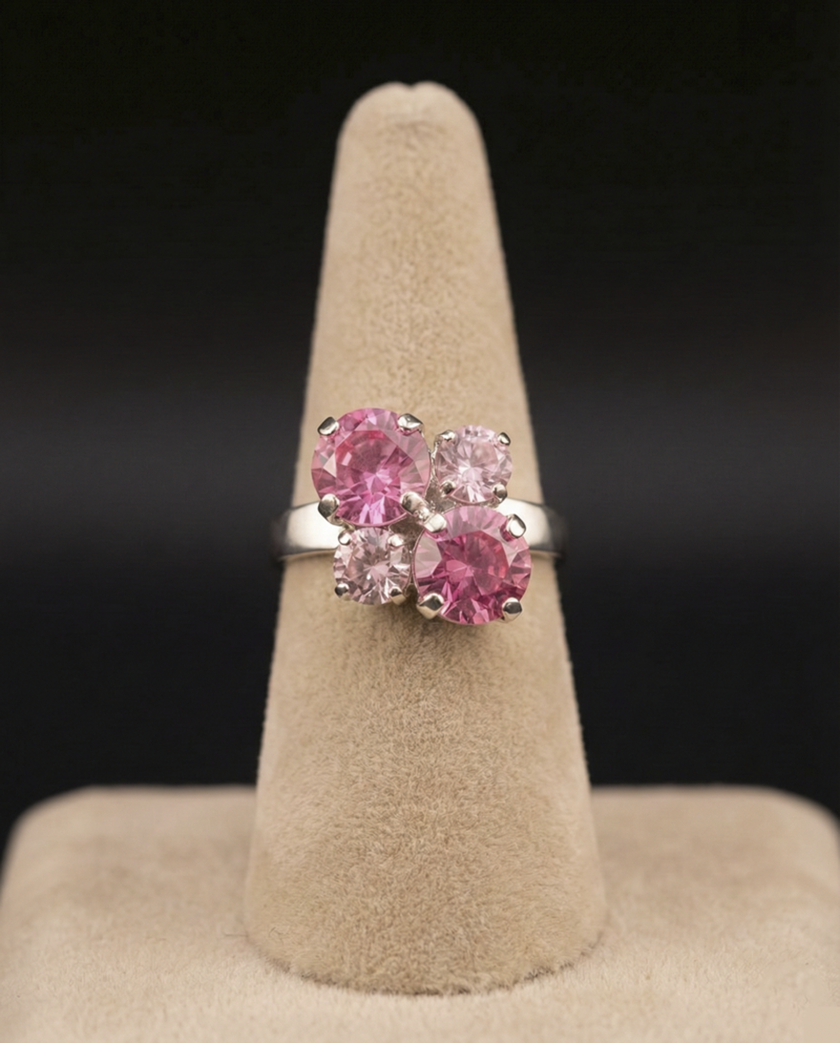Elara anello - Silver - ROSA, ROSA CHIARO