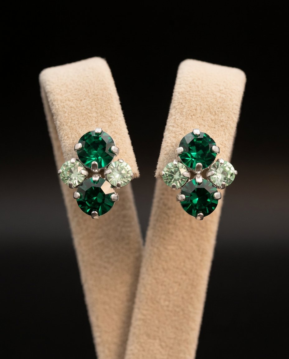 Elara orecchini ARGENTO CRISOLITE VERDE SMERALDO