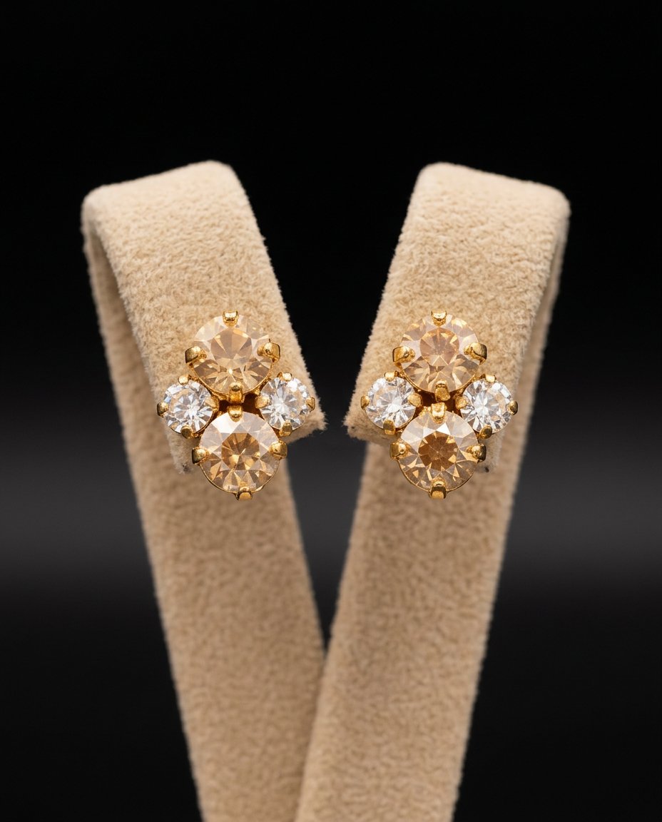 Elara orecchini ORO GIALLO CRYSTAL  +GOLD
