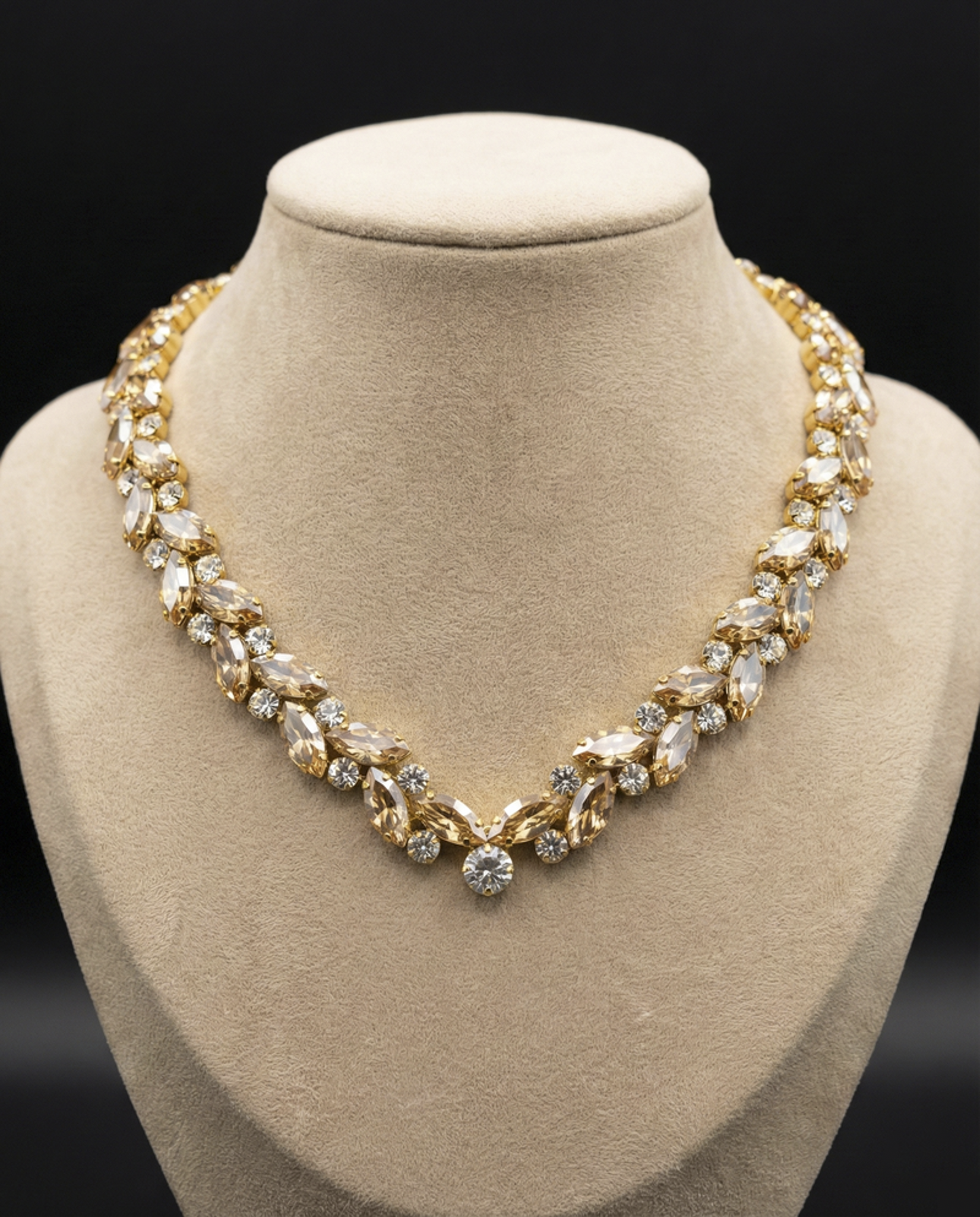 Elisia collana - Oro Giallo - CRYStAL + GOLD