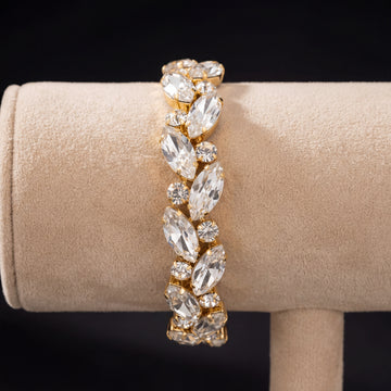 Elysia bracciale - Oro Giallo - Crystal