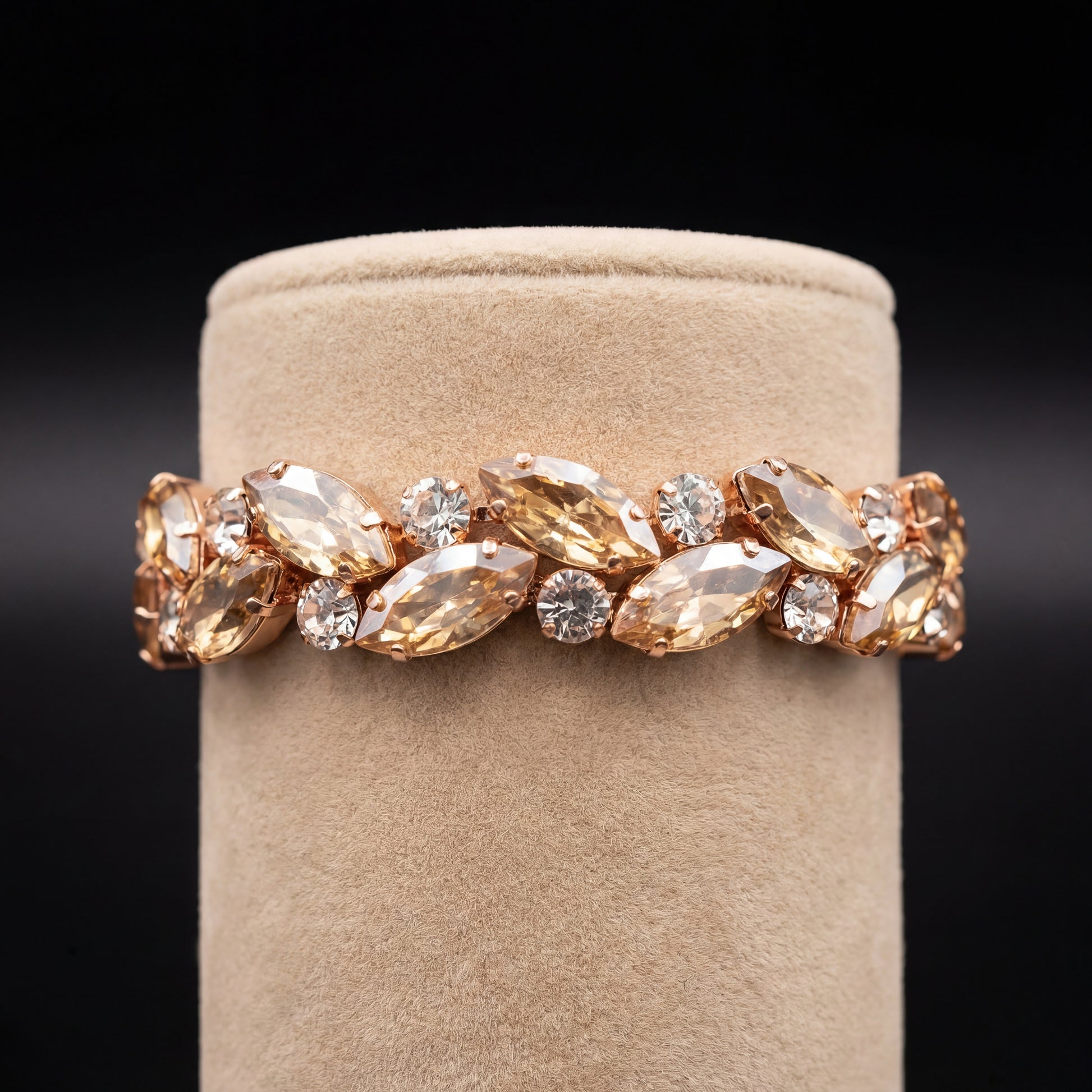 Elysia bracciale - Oro Rosa - Crystal Gold