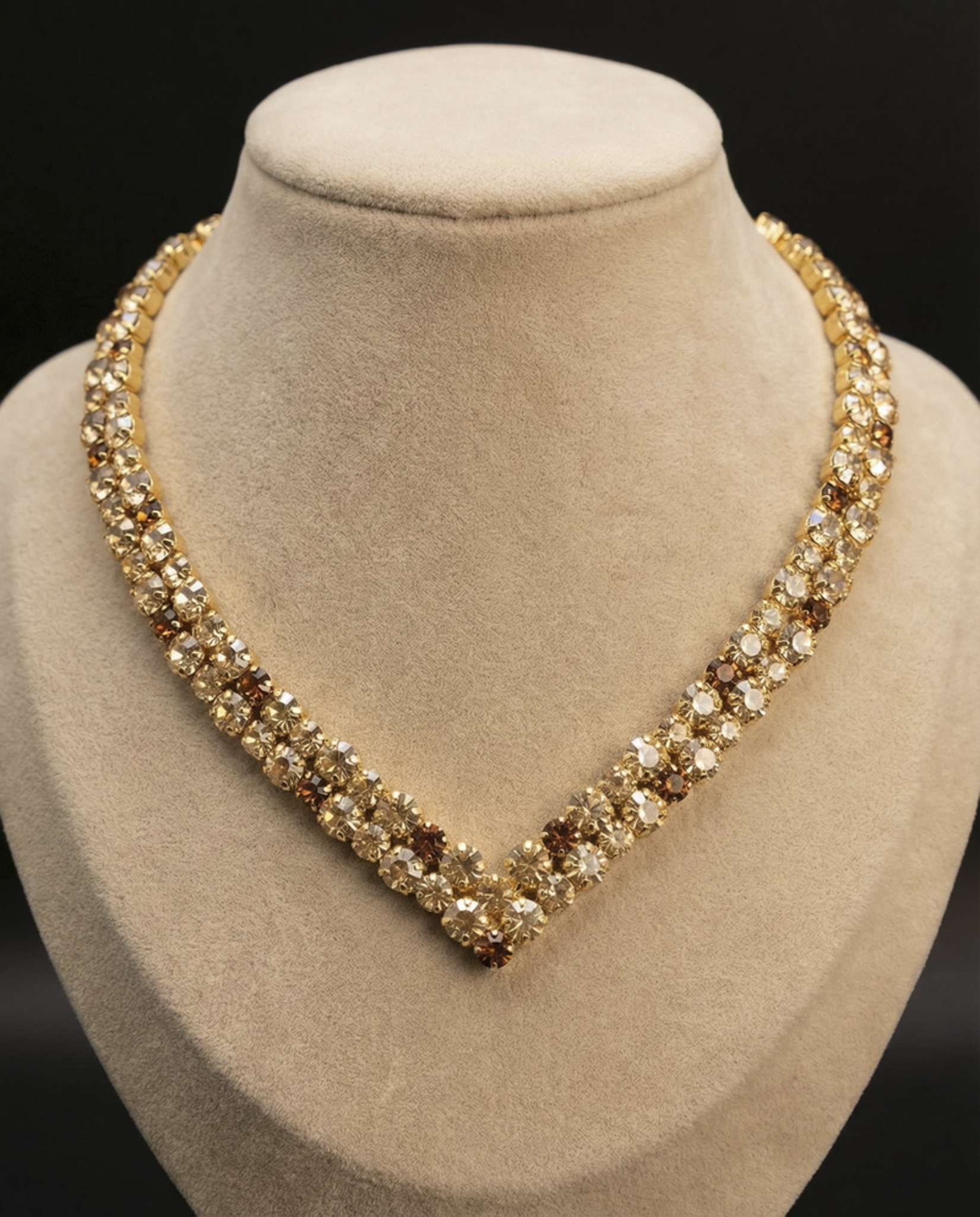 Eris collana - Oro giallo - gold + topazio scuro