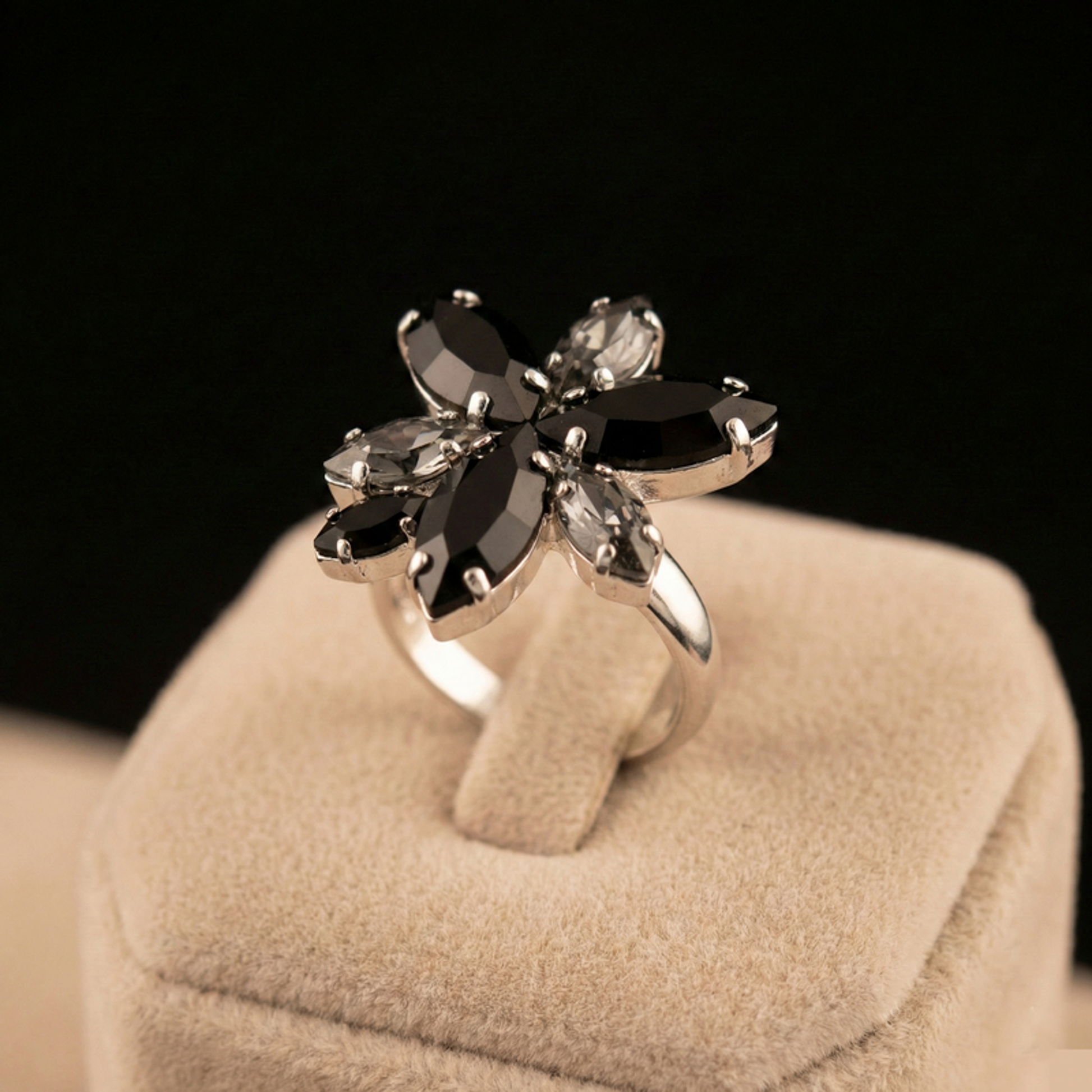 Flos anello - Silver - grigio, nero