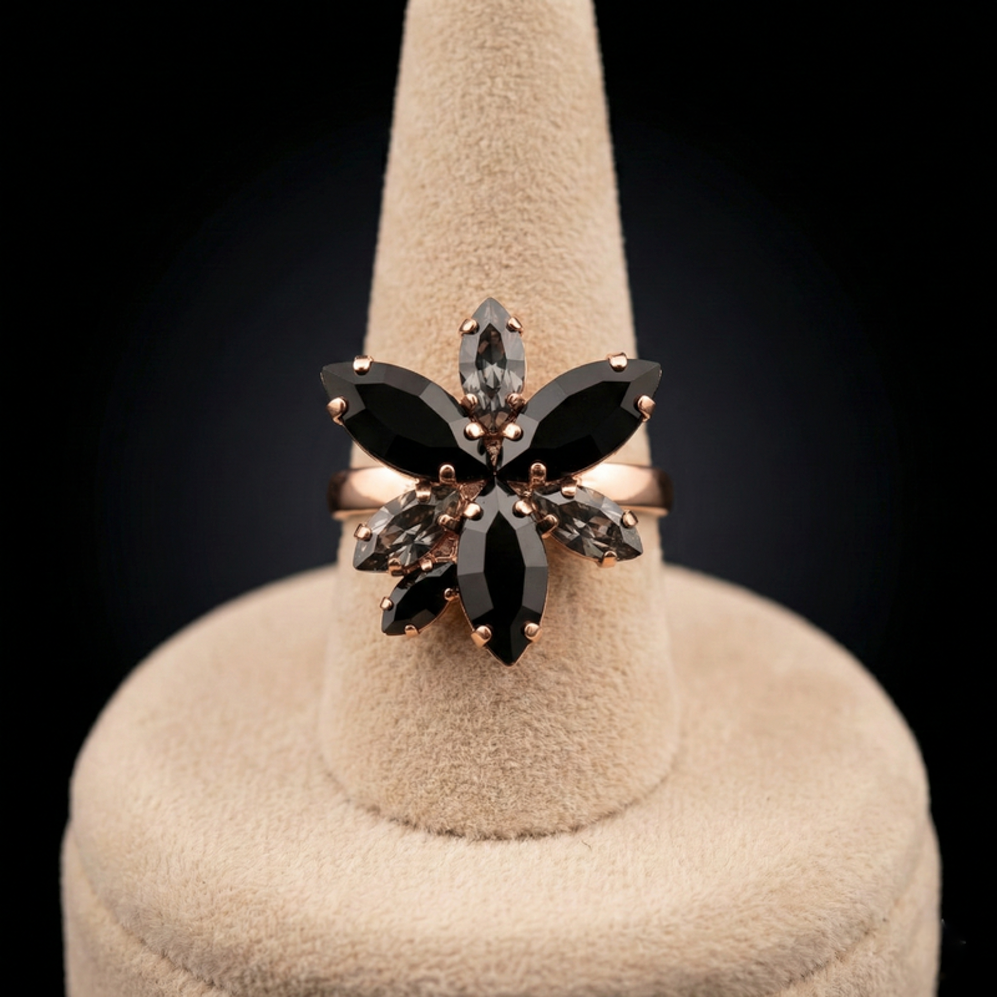 Flos anello - Oro Rosa - grigio, nero