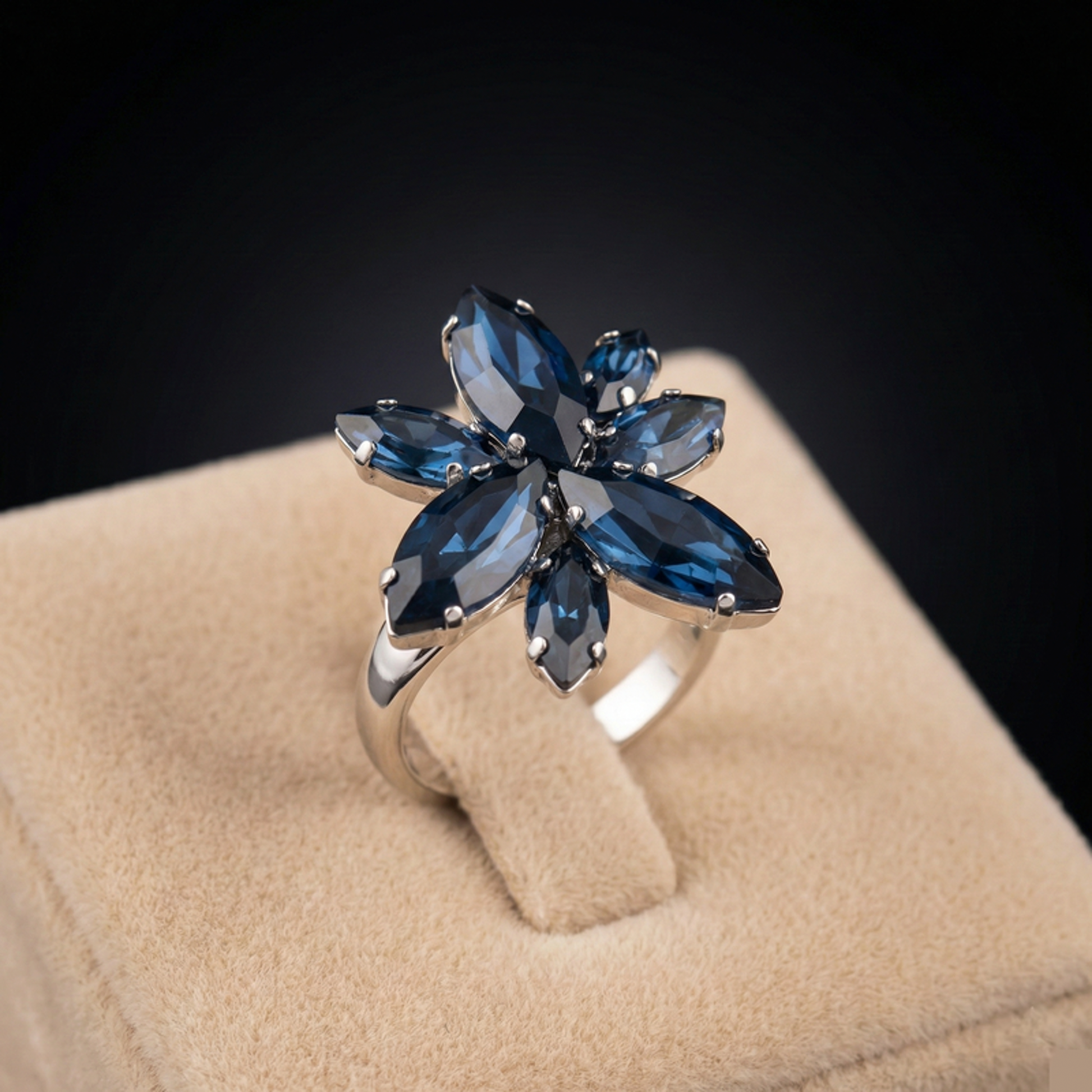 Flos anello - Silver - BLU MONTANA