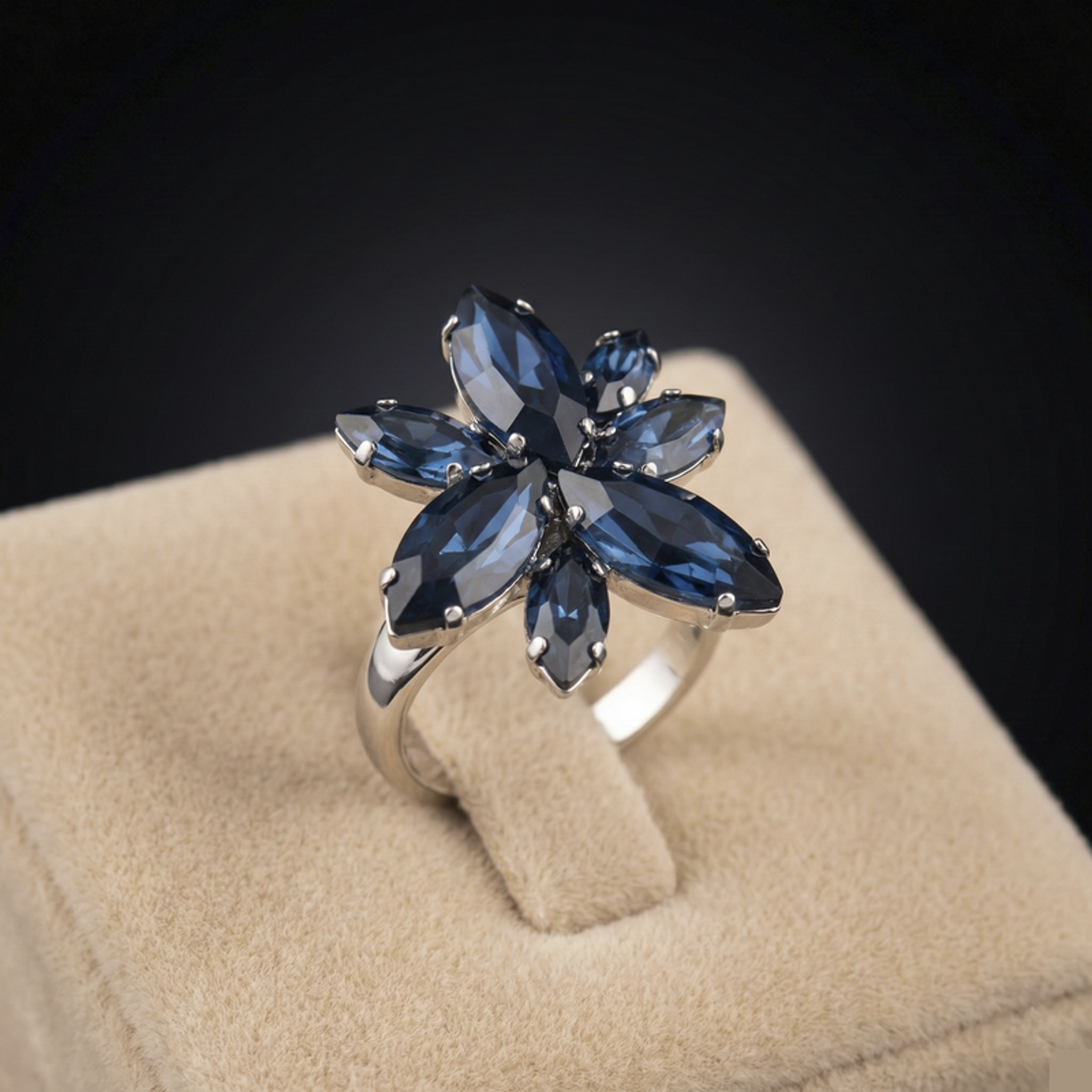 Flos anello - Silver - BLU MONTANA