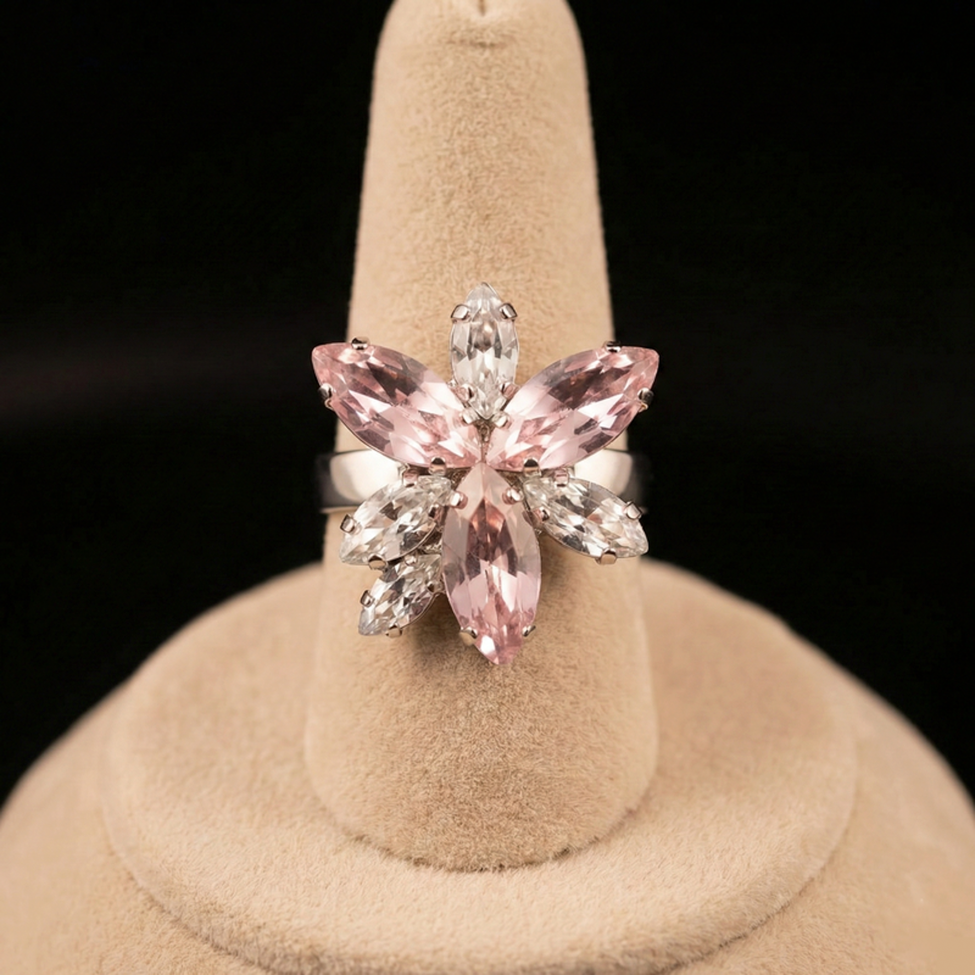 Flos anello - Silver - CRYSTAL, ROSA CHIARO