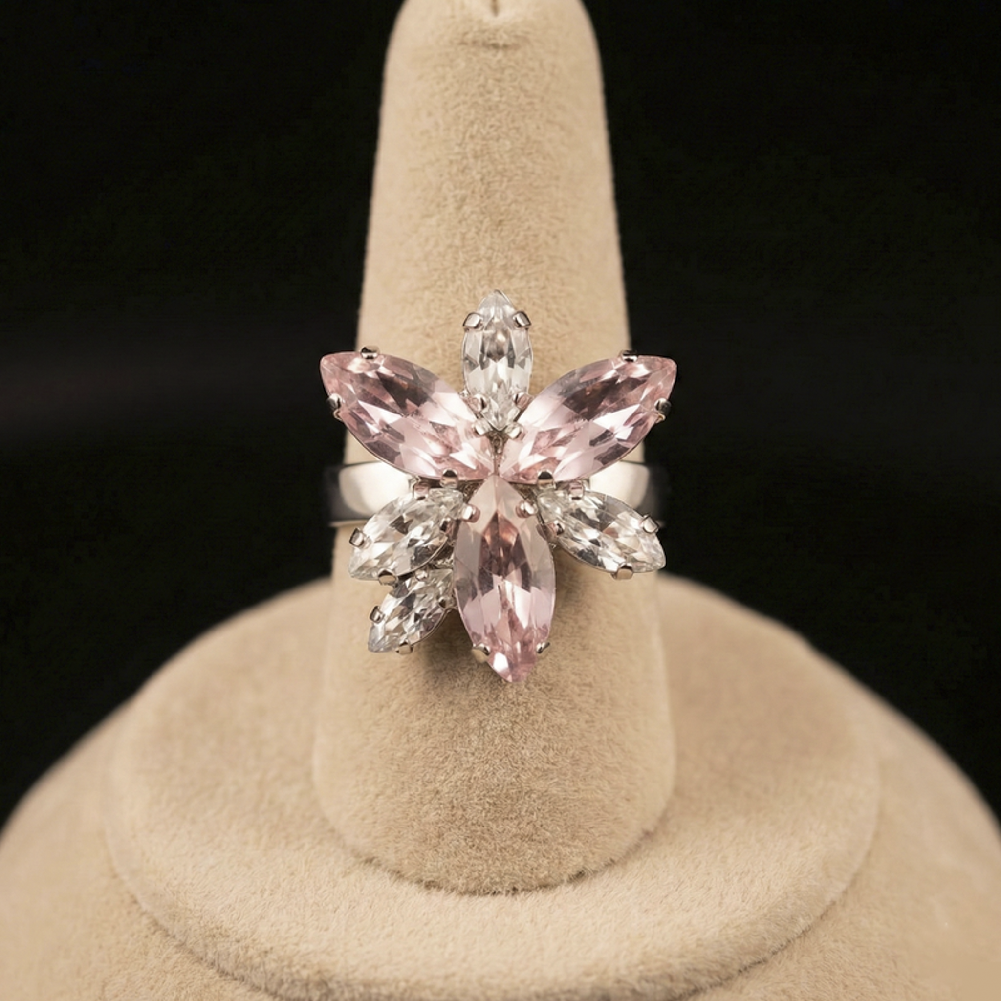 Flos anello - Silver - CRYSTAL, ROSA CHIARO