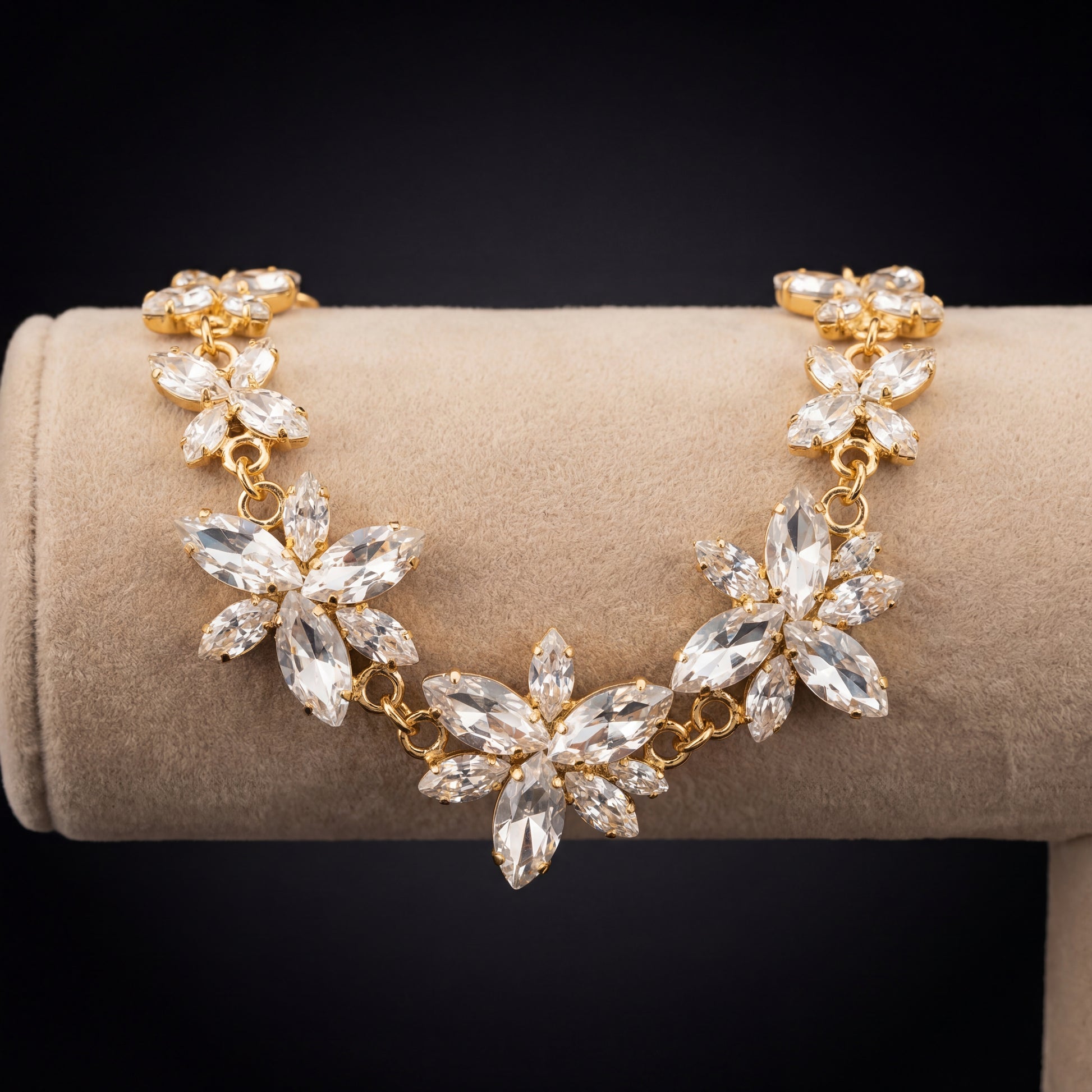 Flos bracciale - Oro Giallo - Crystal