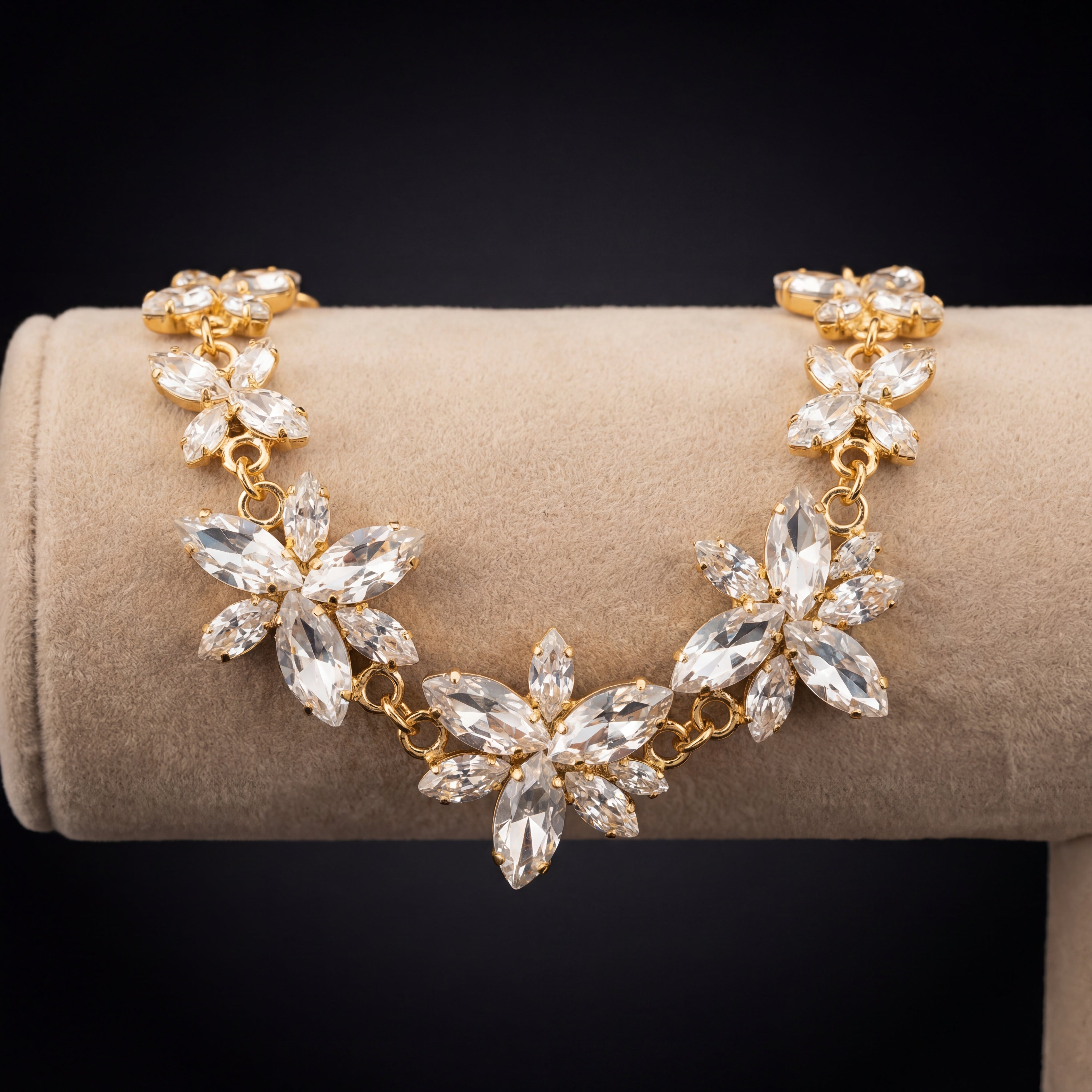 Flos bracciale - Oro Giallo - Crystal