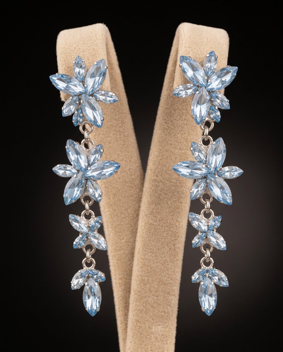 Flos orecchini pendenti ARGENTO AZZURRO POLVERE