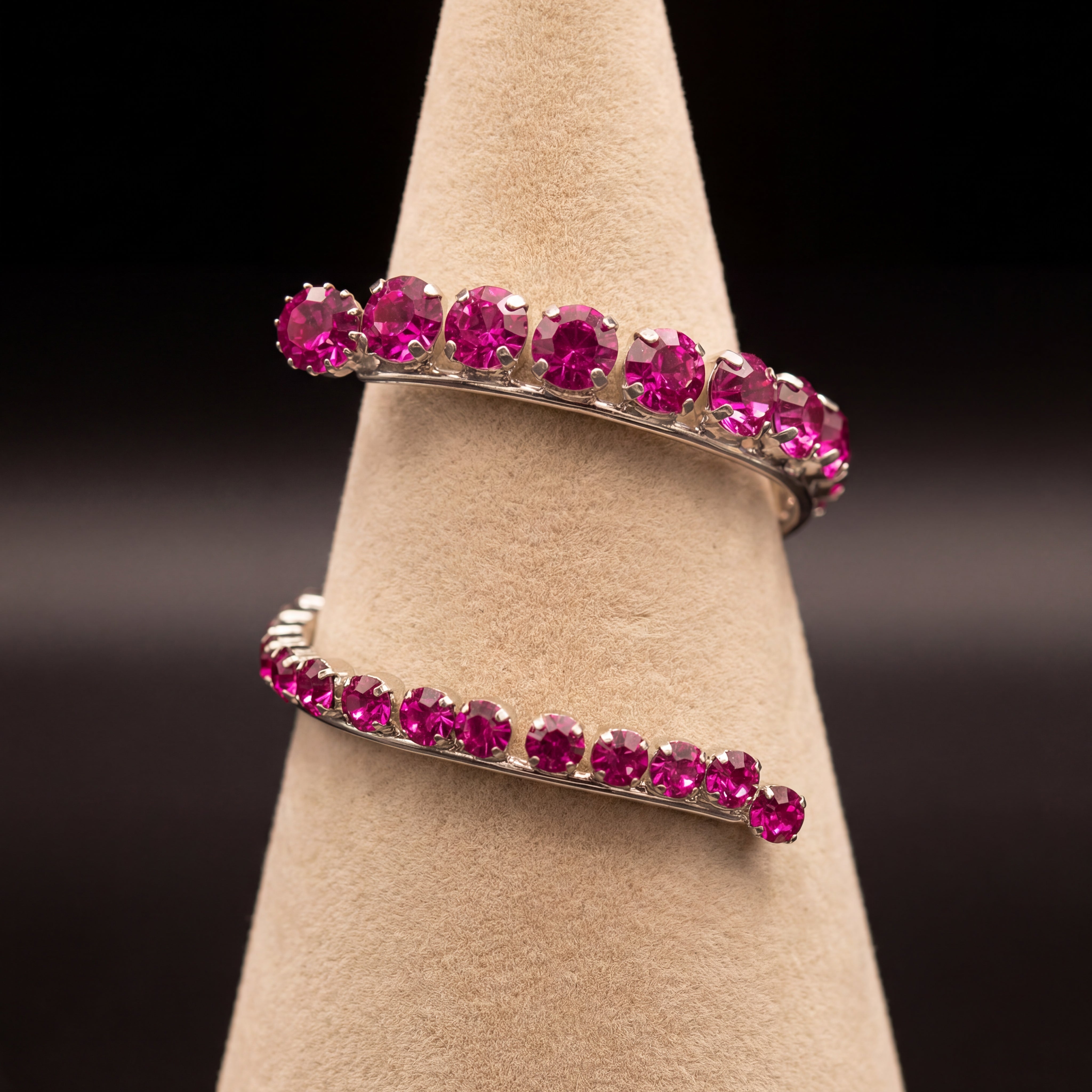 Freya bracciale - Argento - Fuxia