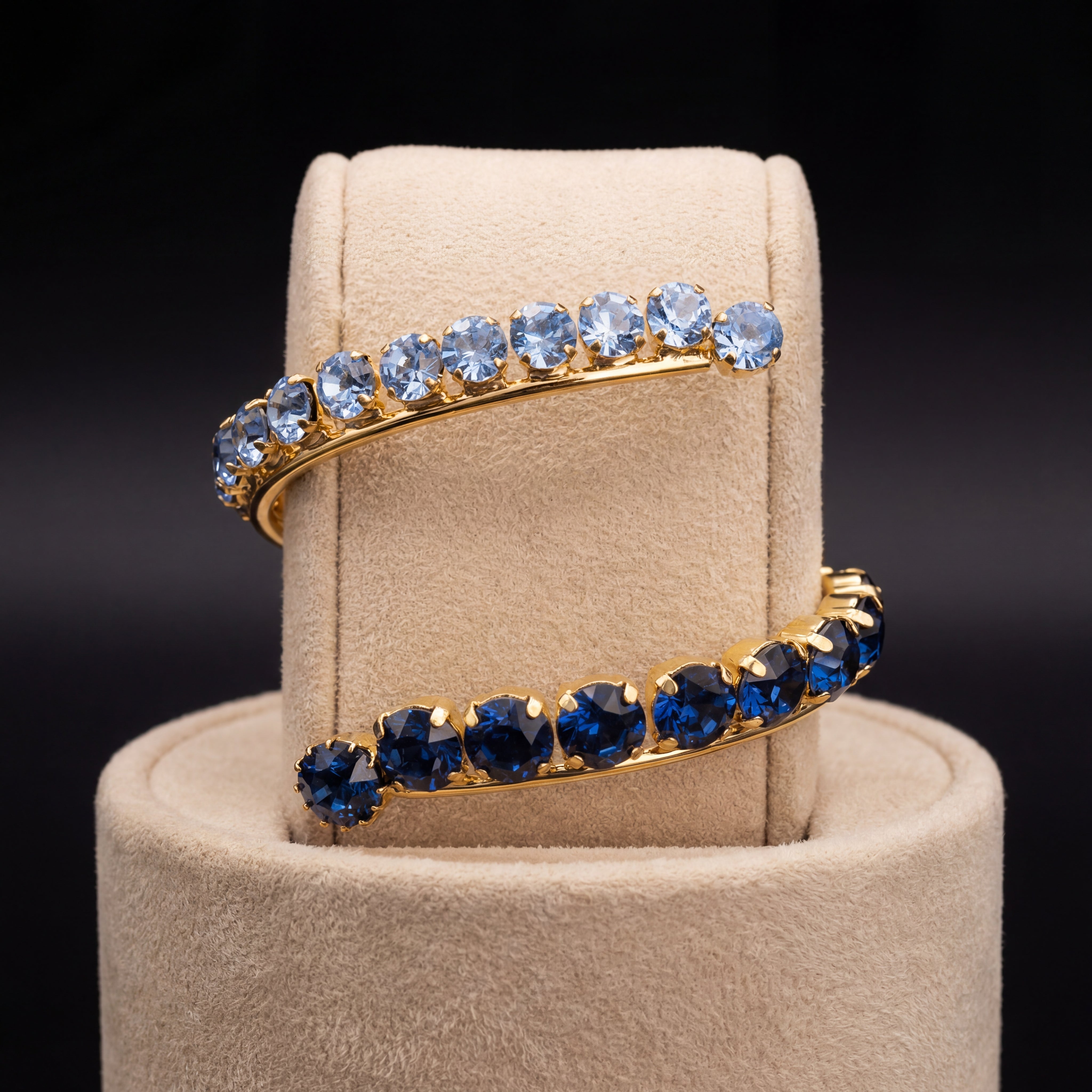 Freya bracciale - Oro Giallo - Azzurro Polvere Blu Montana - VAR 2