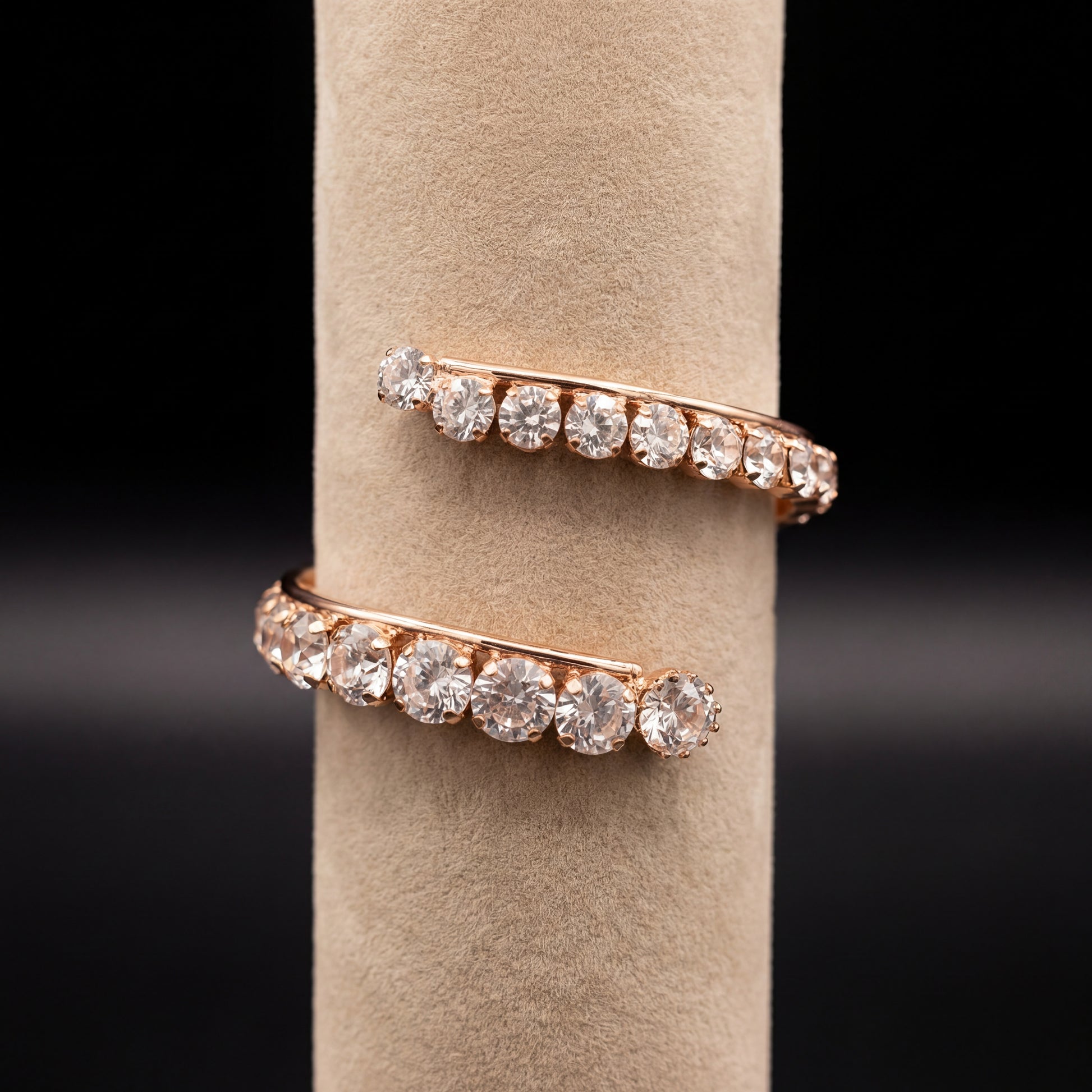 Freya bracciale - Oro Rosa - Crystal