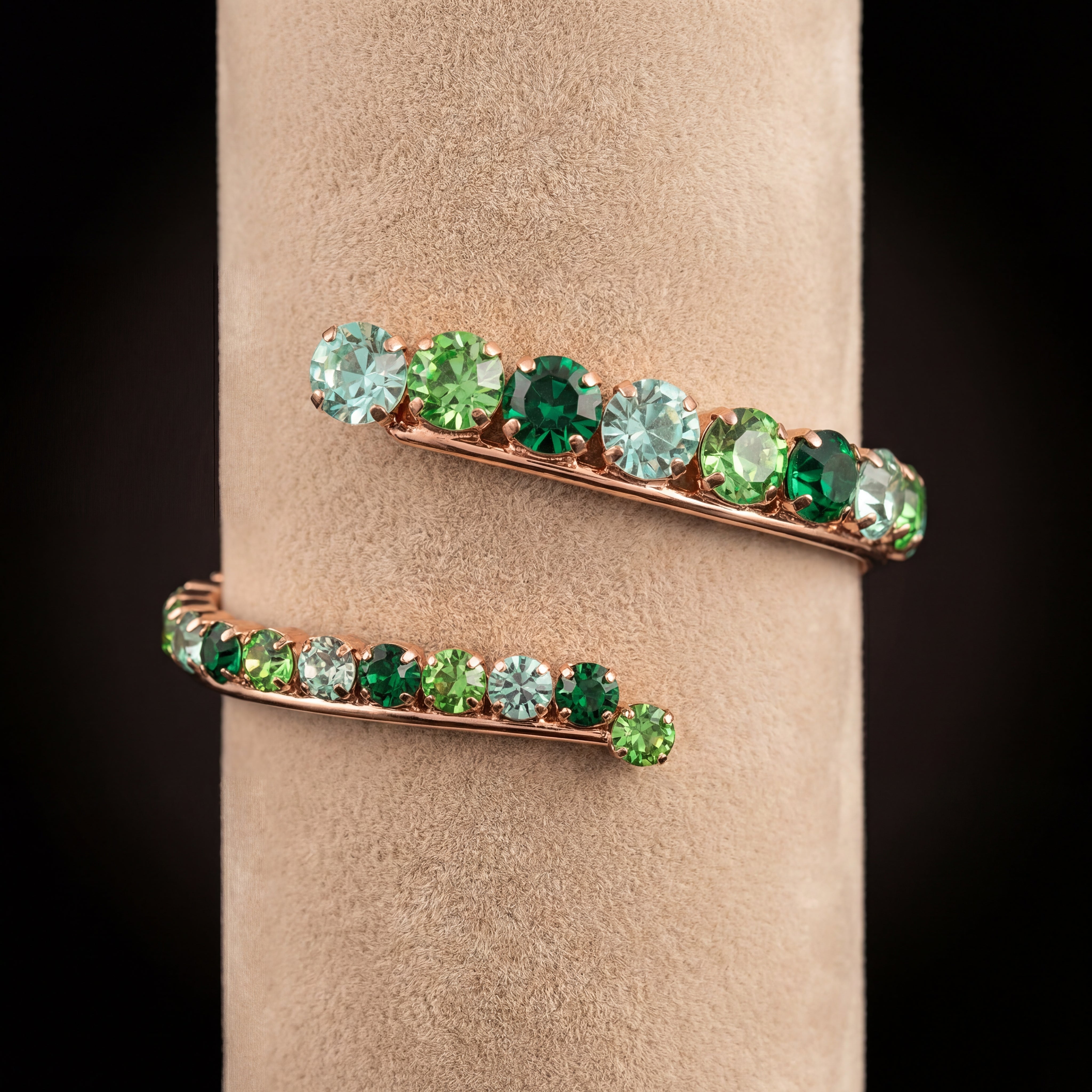 Freya bracciale - Oro Rosa - Multiverde