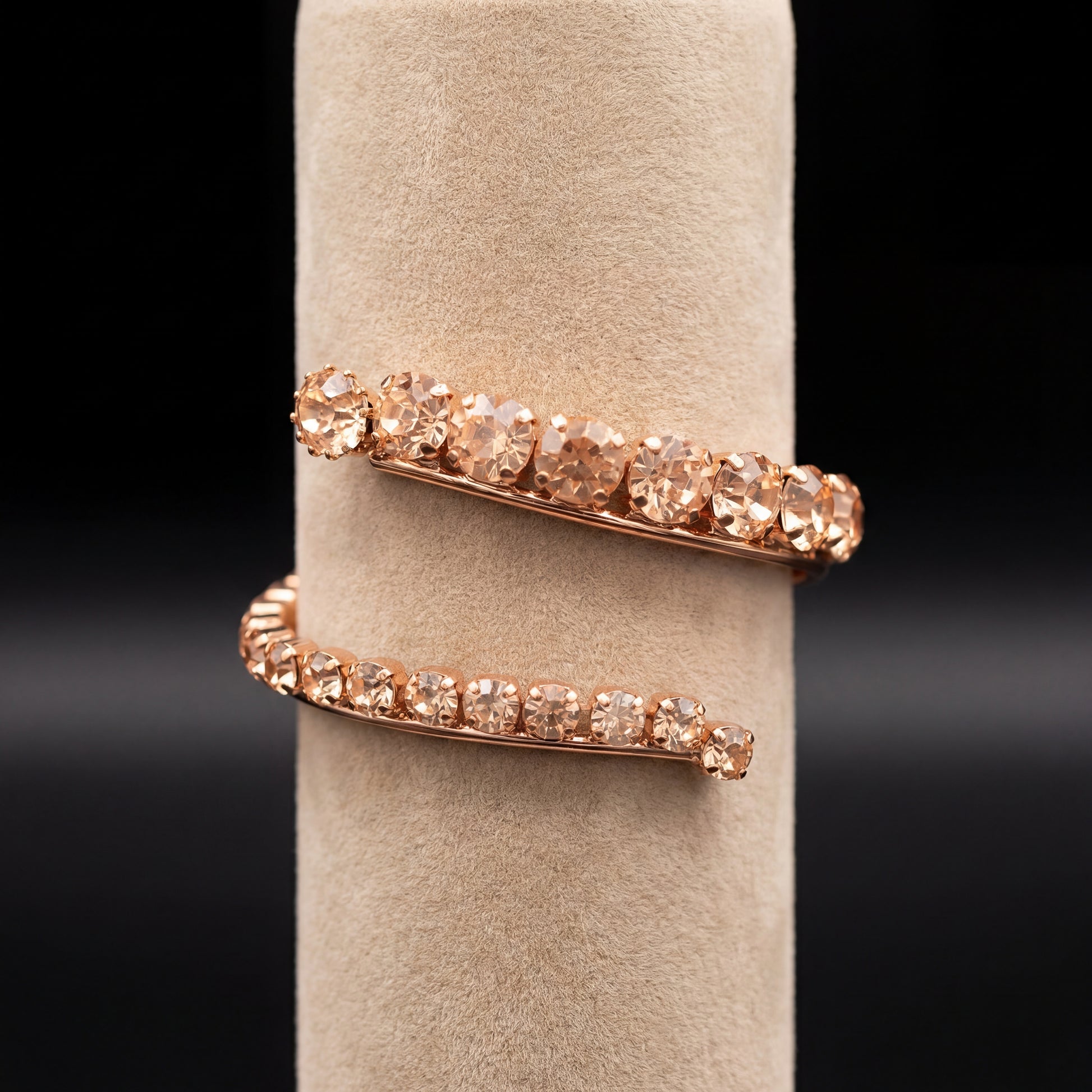 Freya bracciale - Oro Rosa - Pesca Chiaro