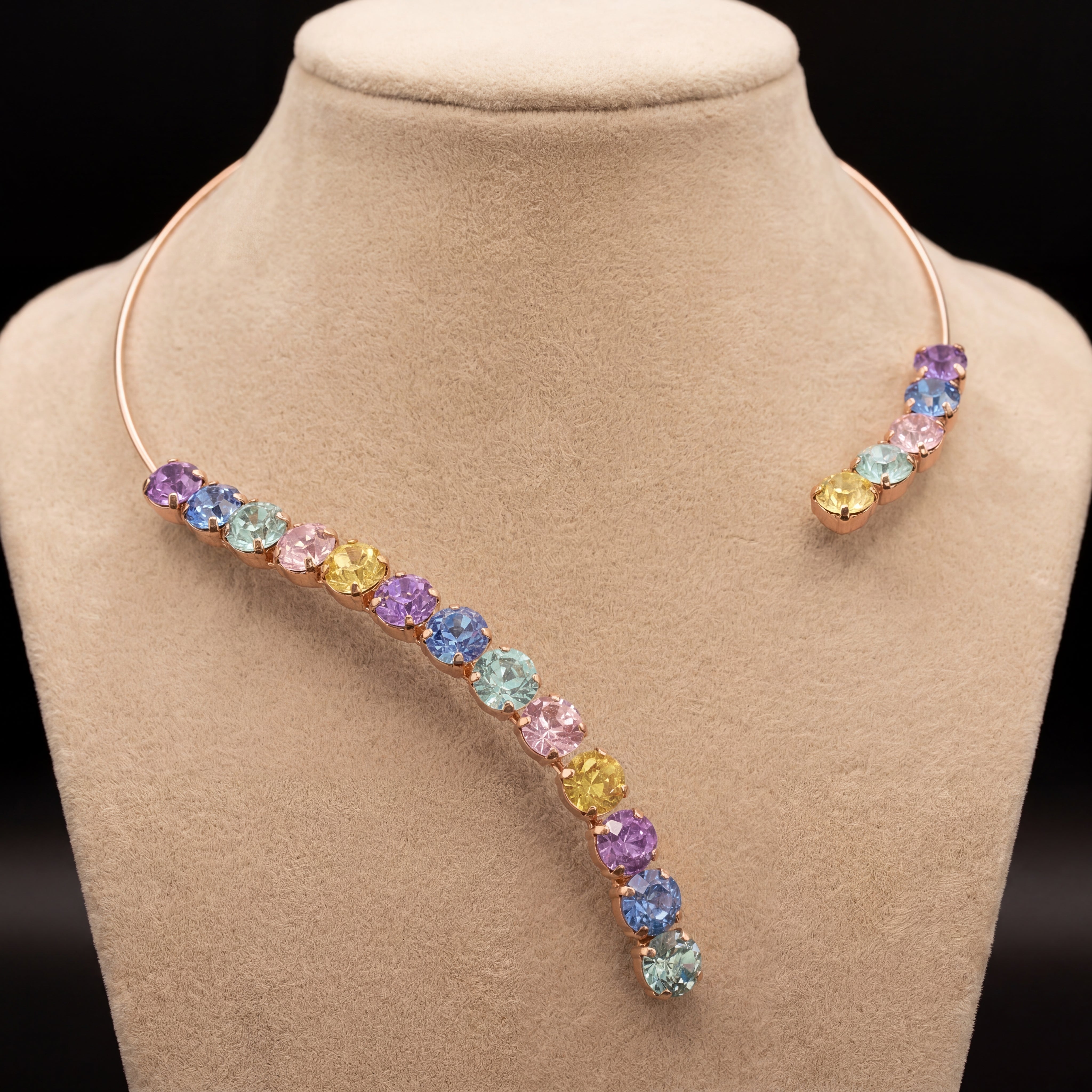 Freya collarino - Oro Rosa - MULTICOLOR