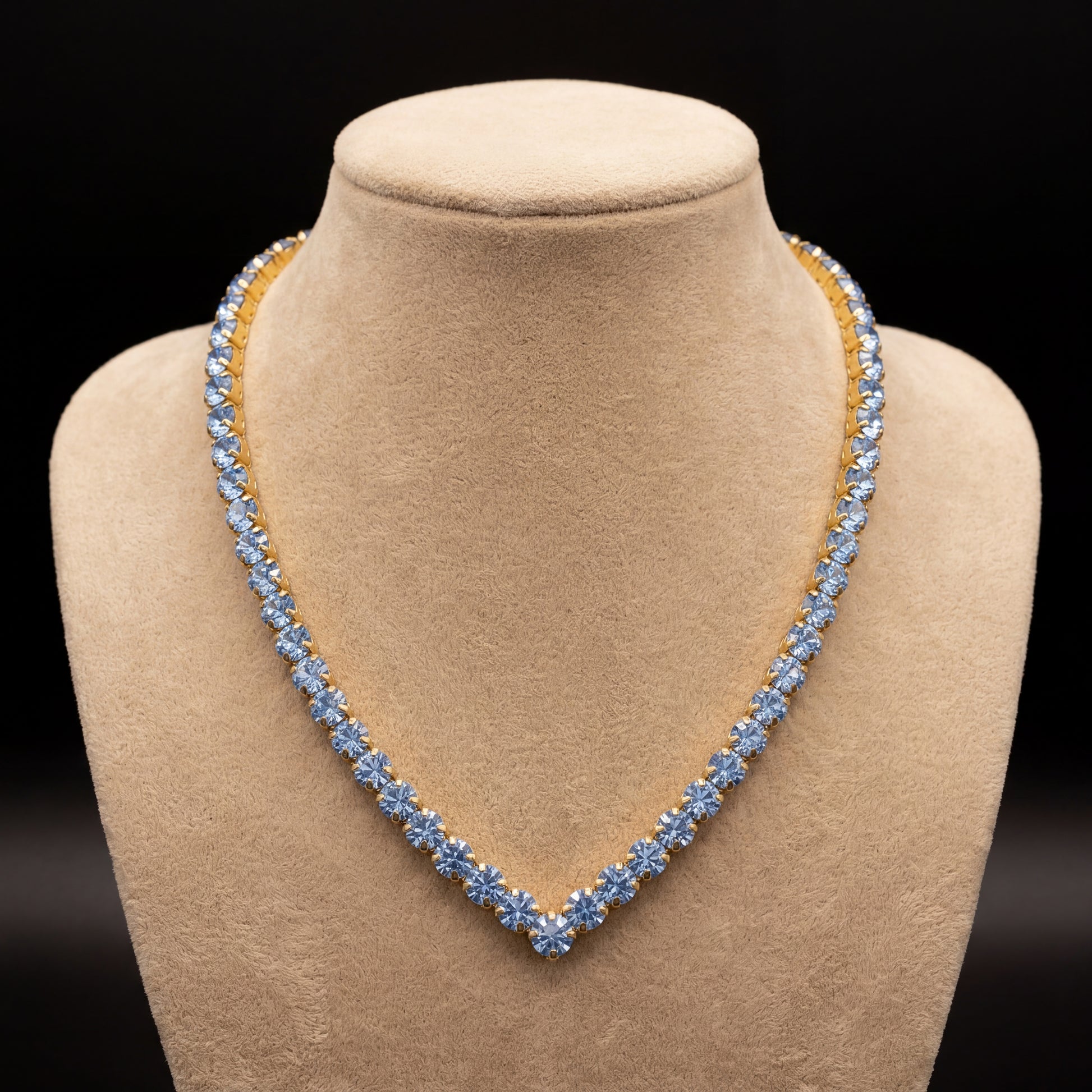 Ikra collana - Oro Giallo - AZZURRO POLVERE
