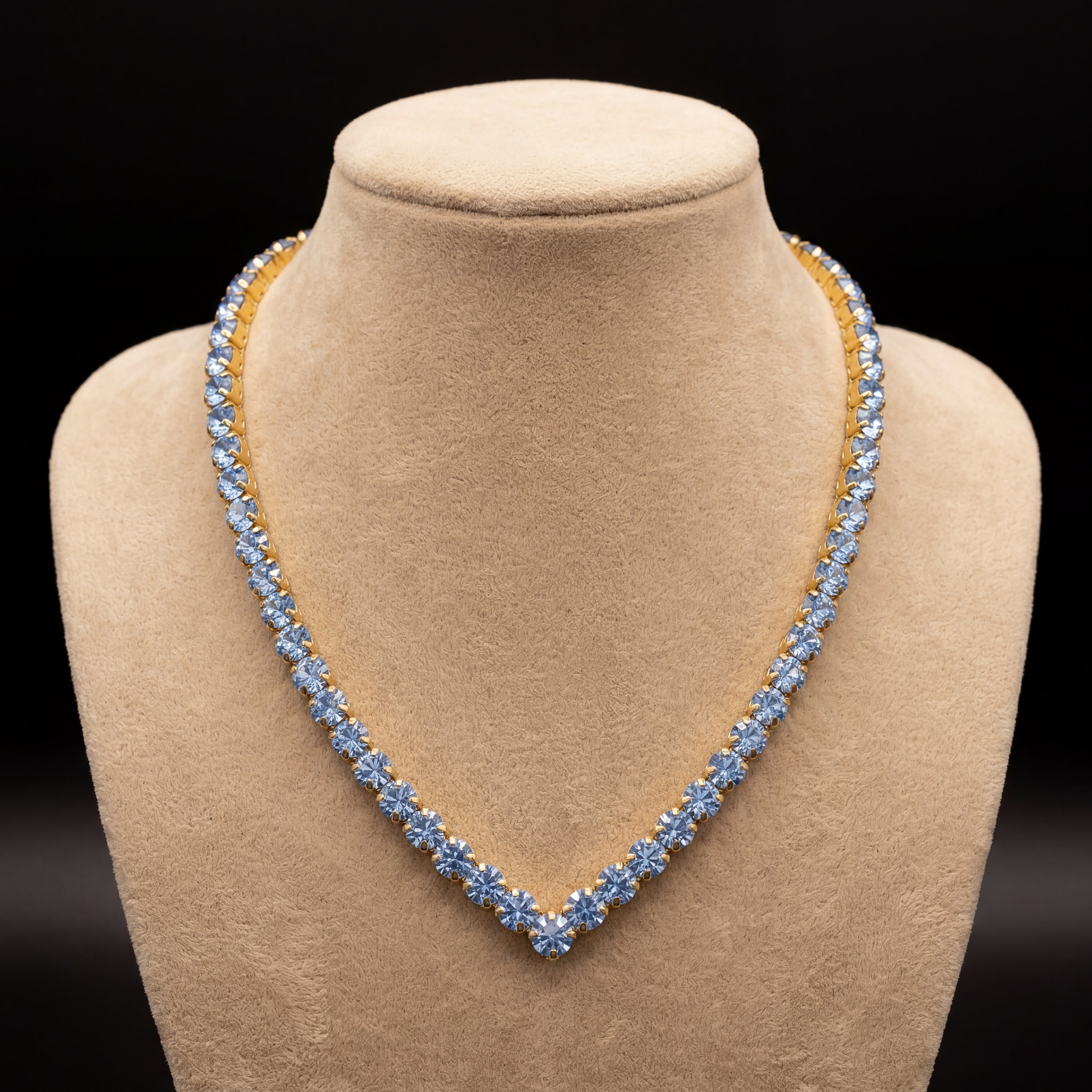 Ikra collana - Oro Giallo - AZZURRO POLVERE