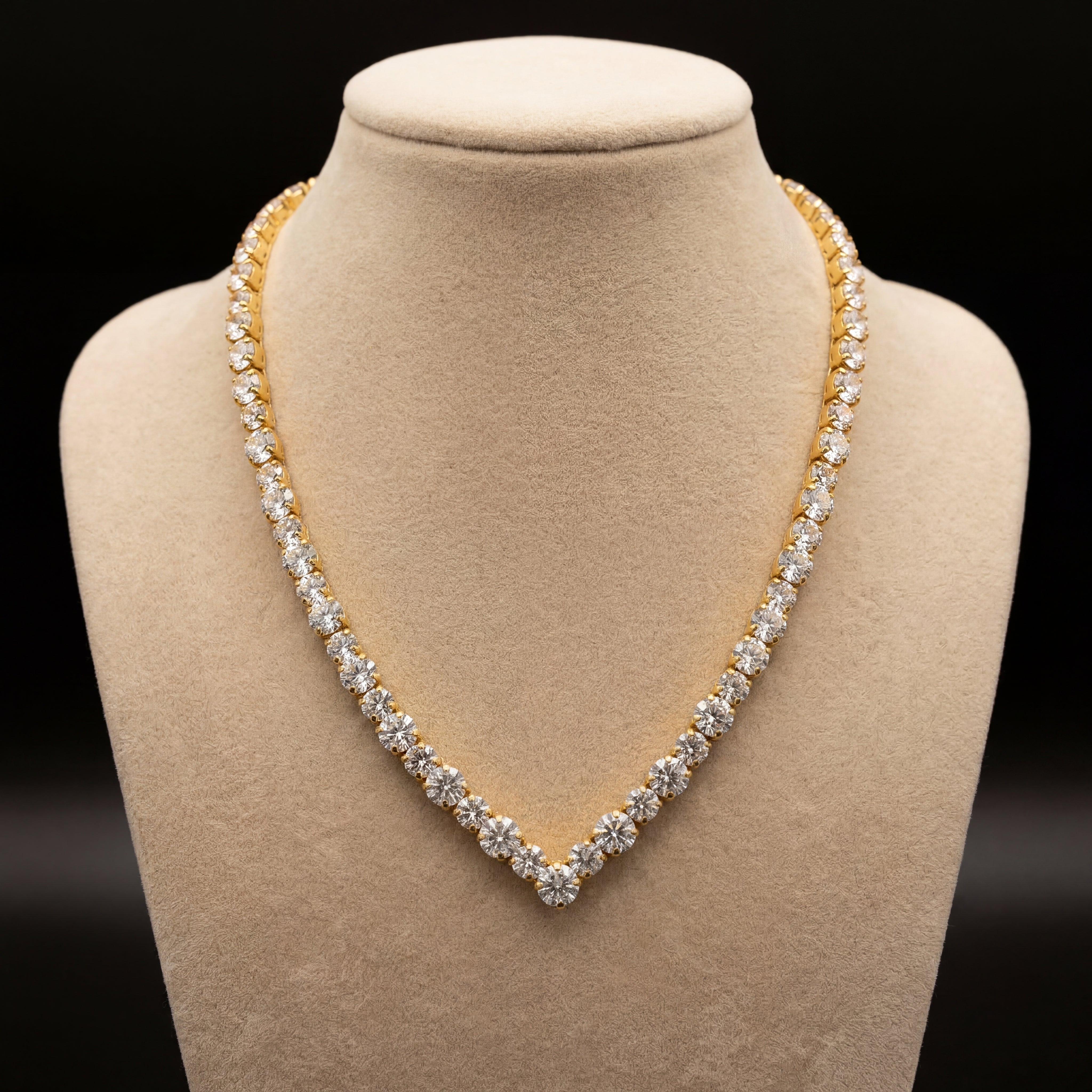 Ikra collana - Oro Giallo - CRYSTAL