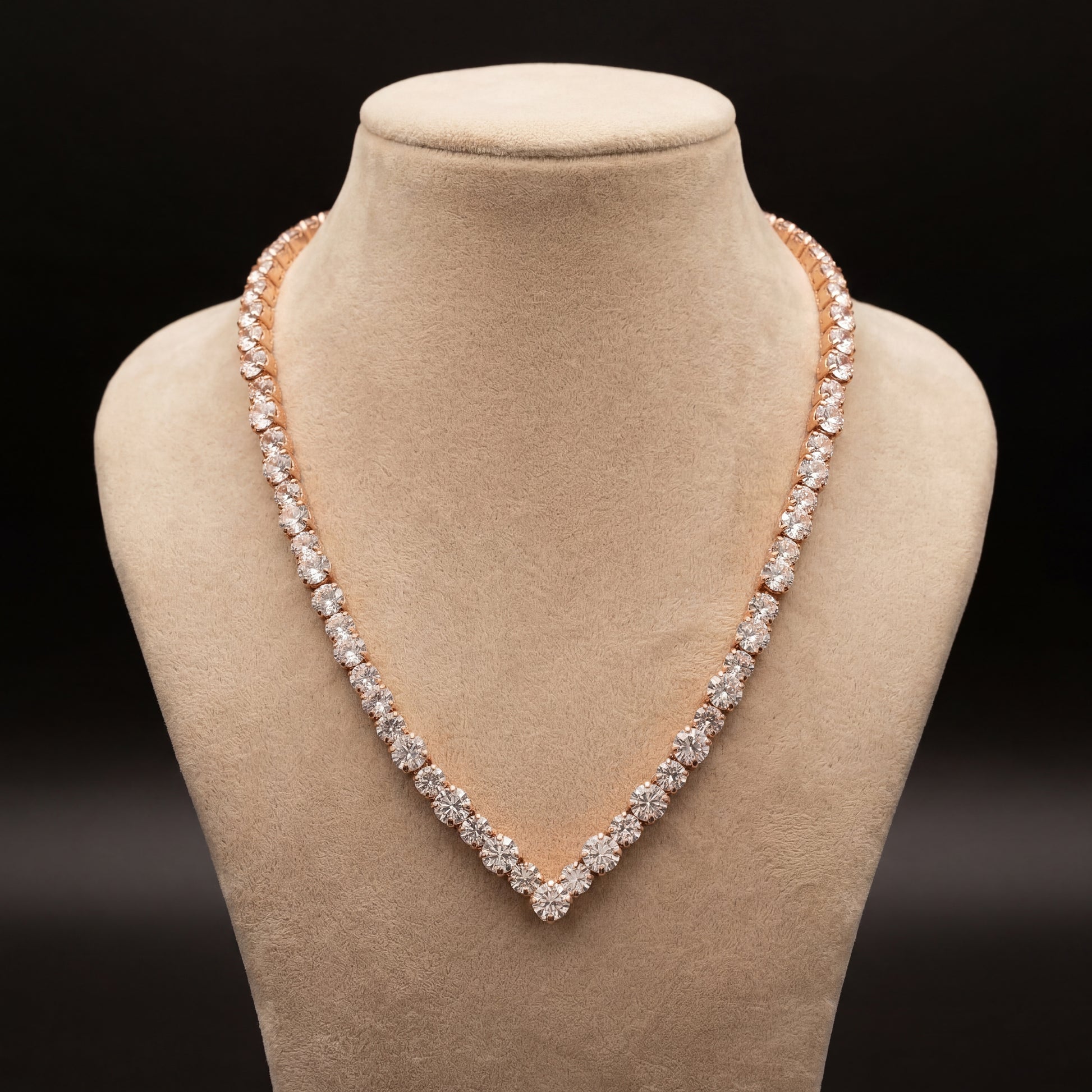 Ikra collana - Oro Rosa - CRYSTAL
