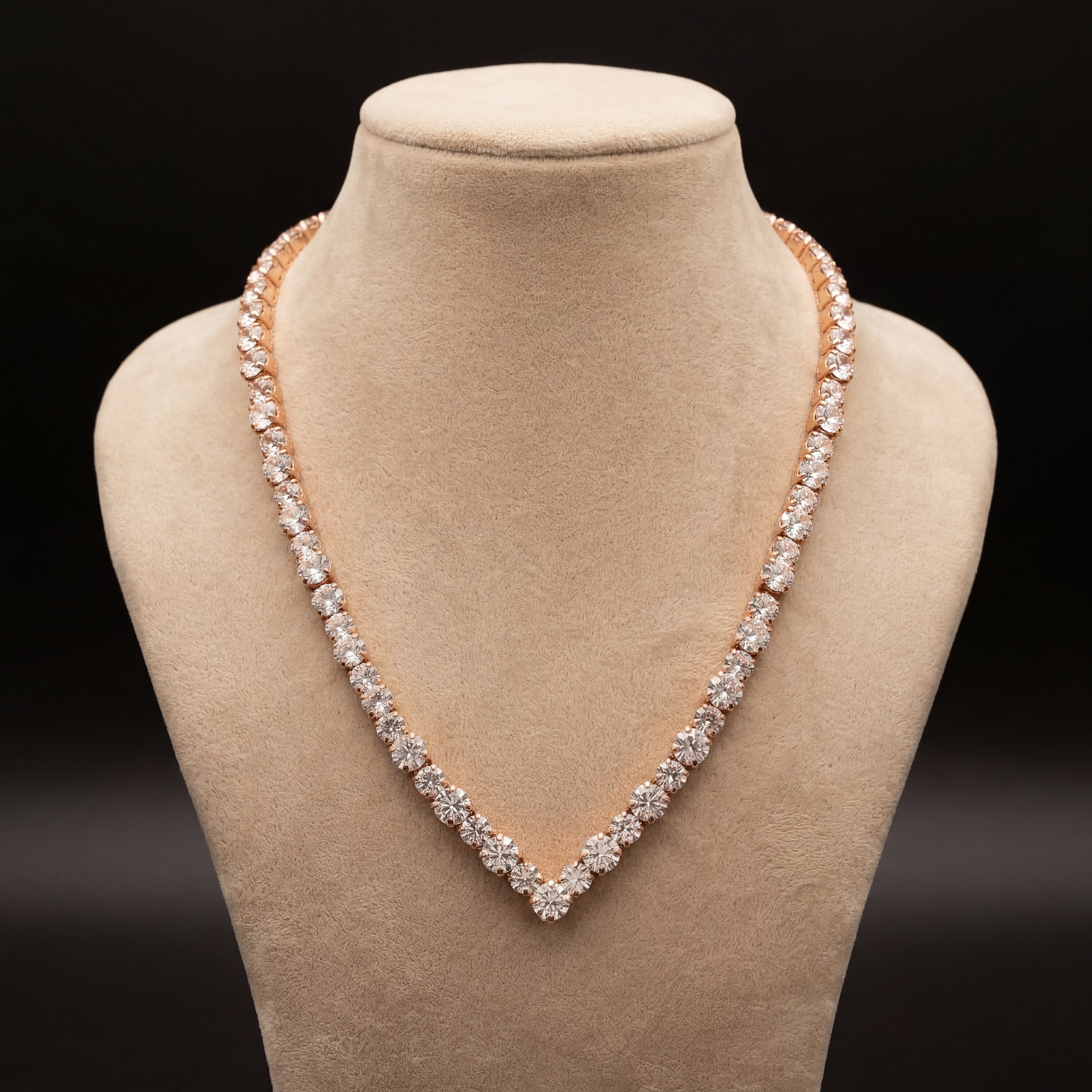 Ikra collana - Oro Rosa - CRYSTAL