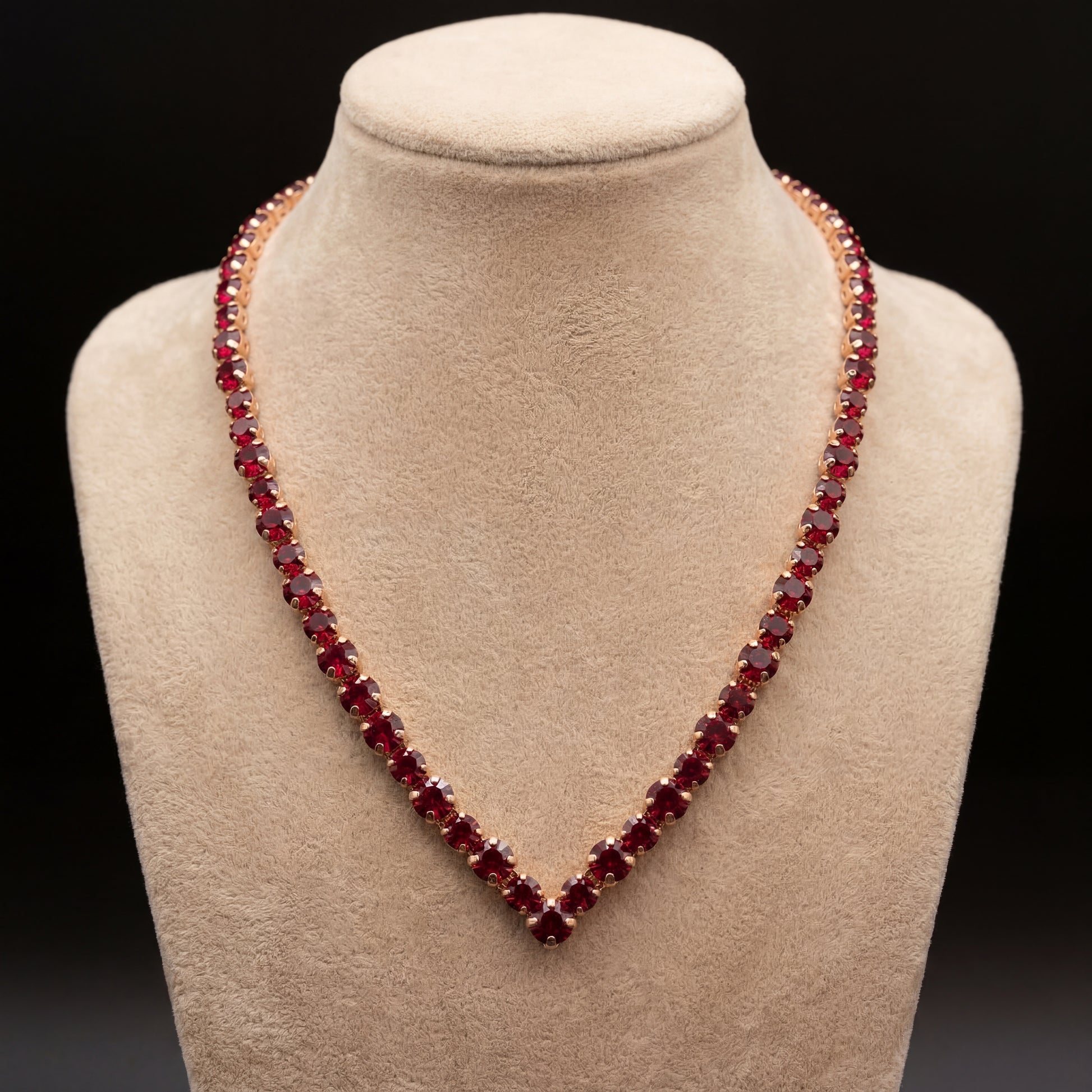 Ikra collana - Oro Rosa - ROSSO