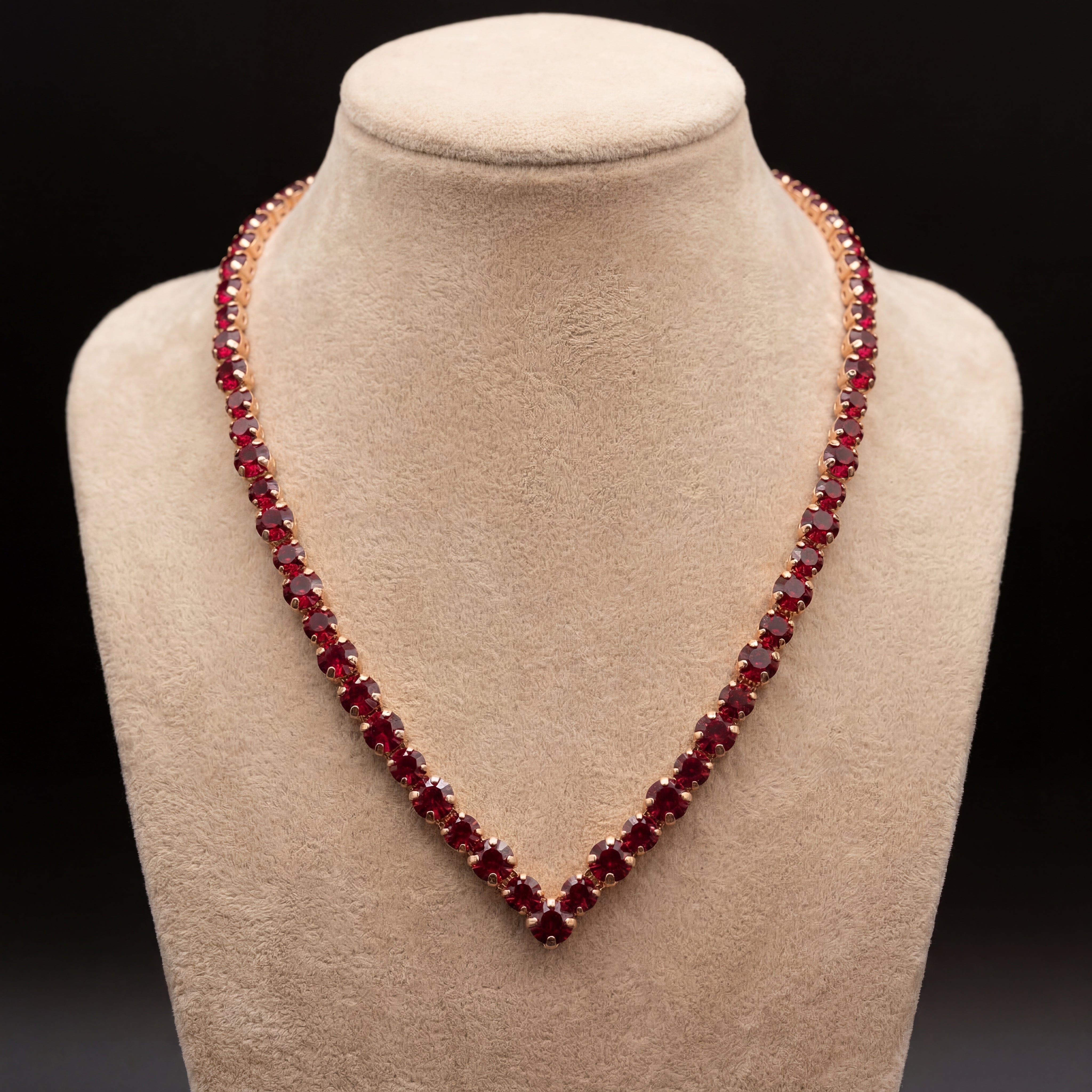 Ikra collana - Oro Rosa - ROSSO