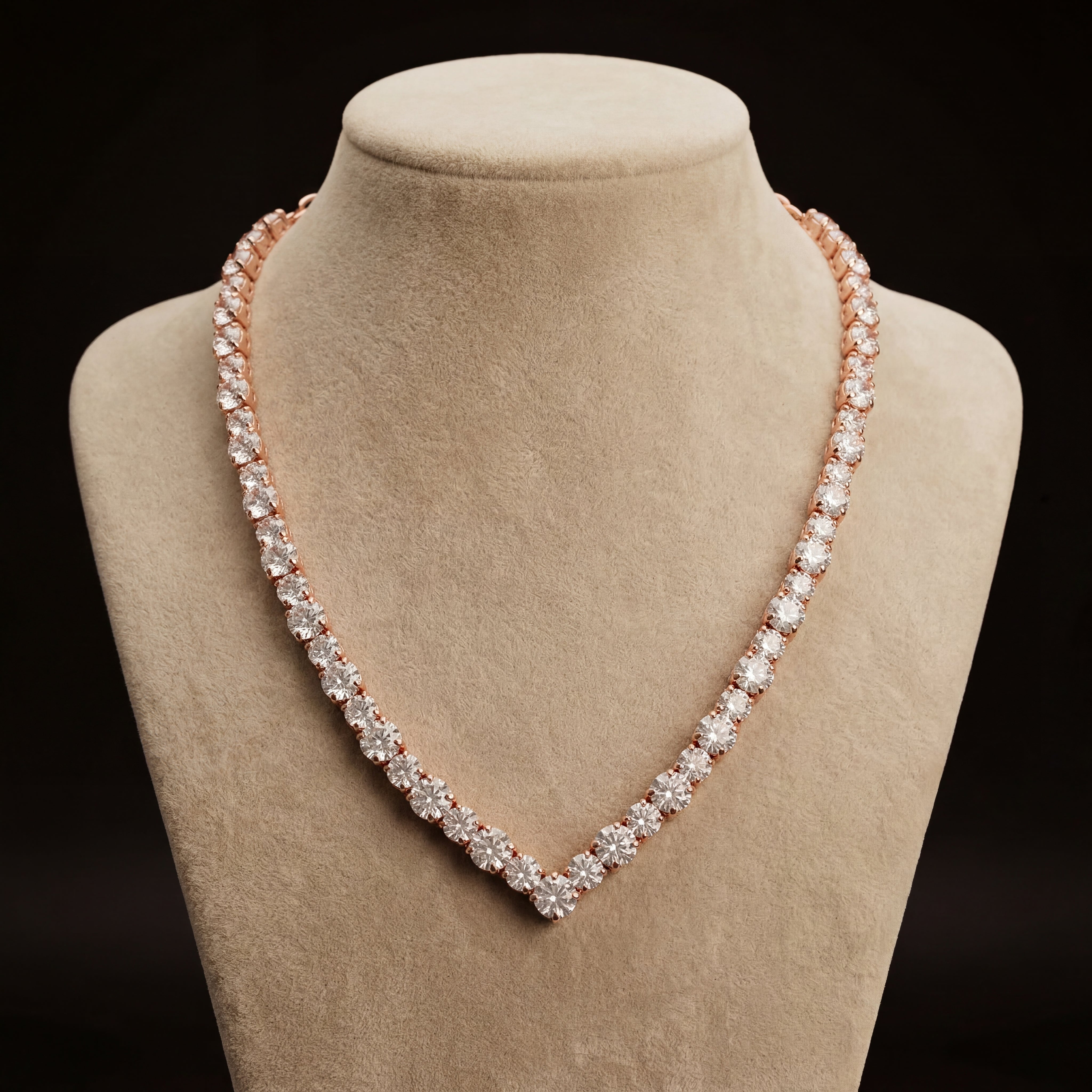 Ikra collana - Oro Rosa - Base