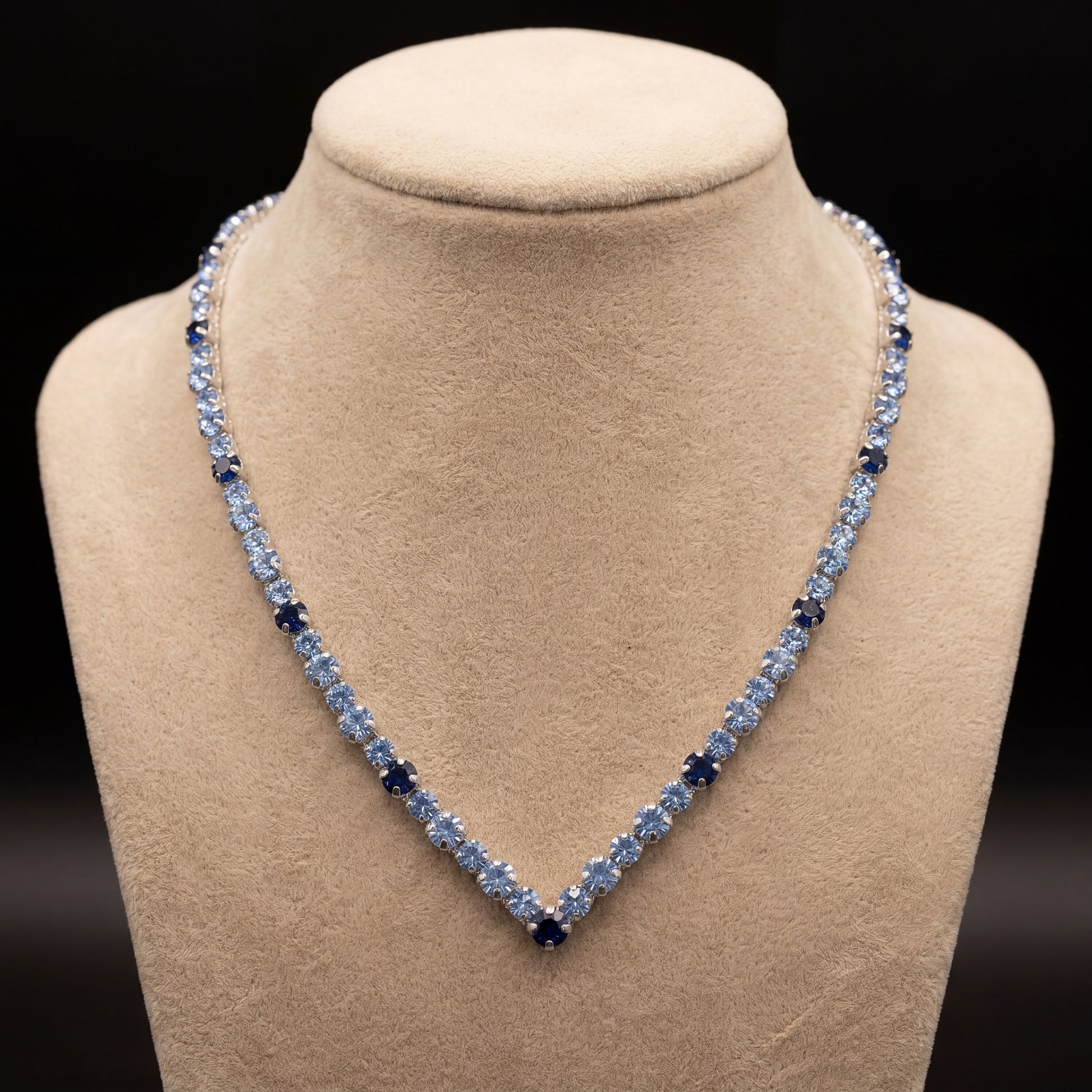 Ikra collana - Argento - AZZURRO POLVERE, BLU MONTANA