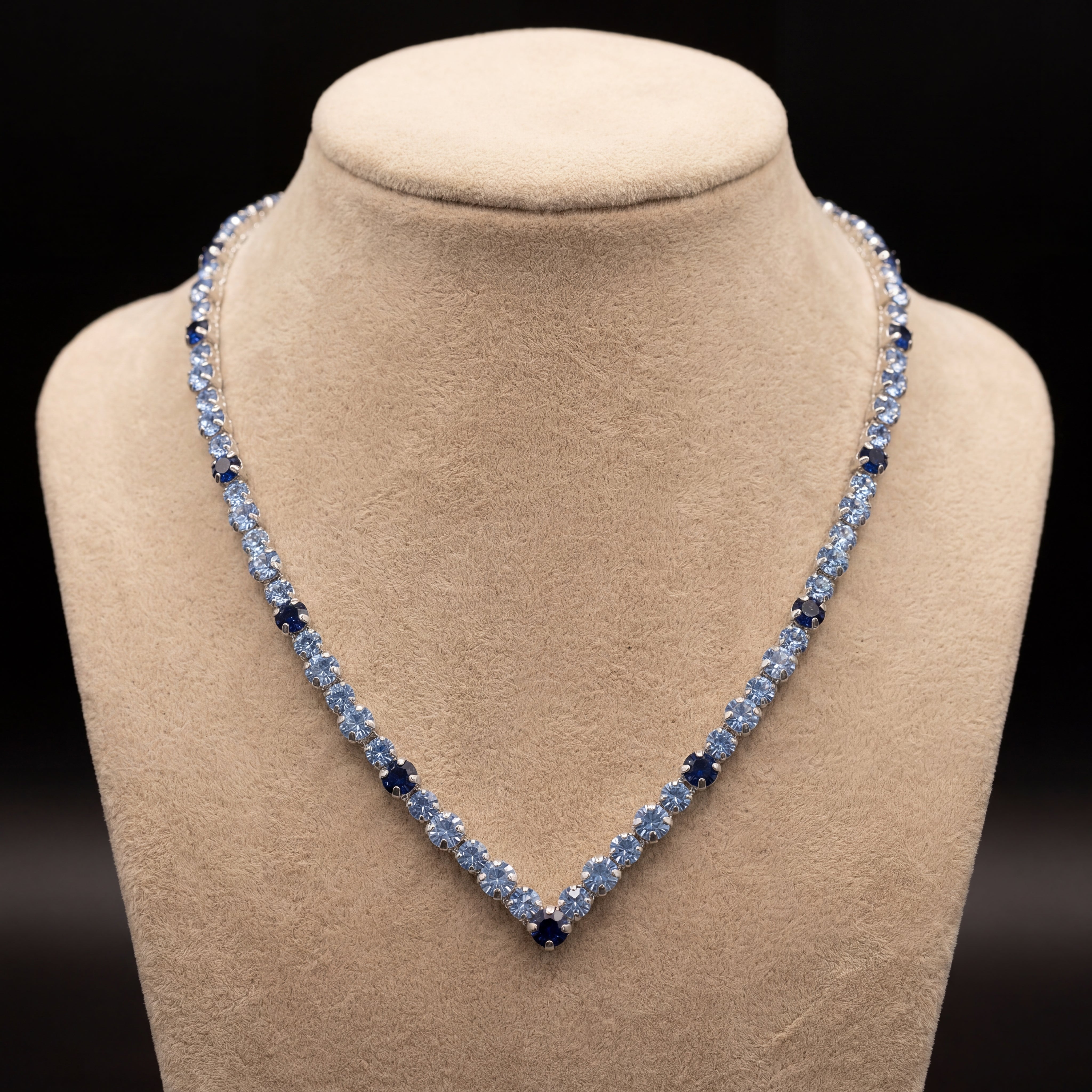 Ikra collana - Argento - AZZURRO POLVERE, BLU MONTANA