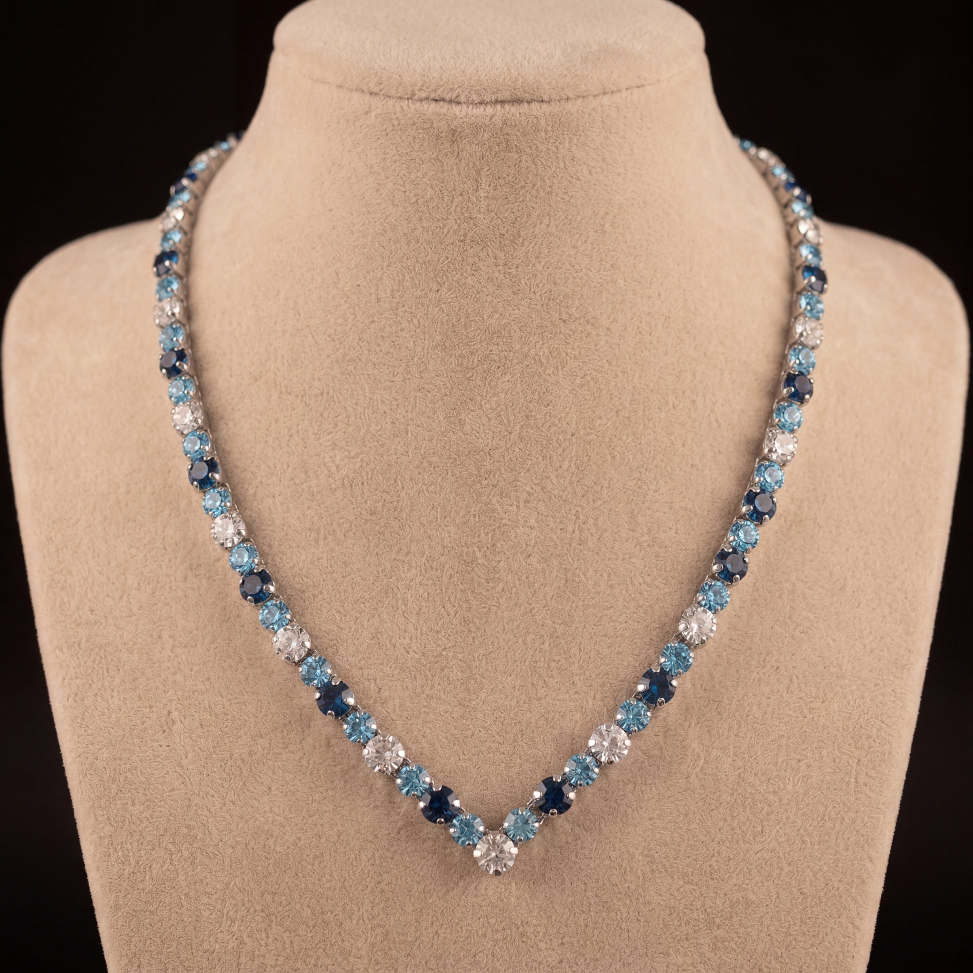 Ikra collana - Argento - BLU MONTANA, CRYSTAL, TURCHESE