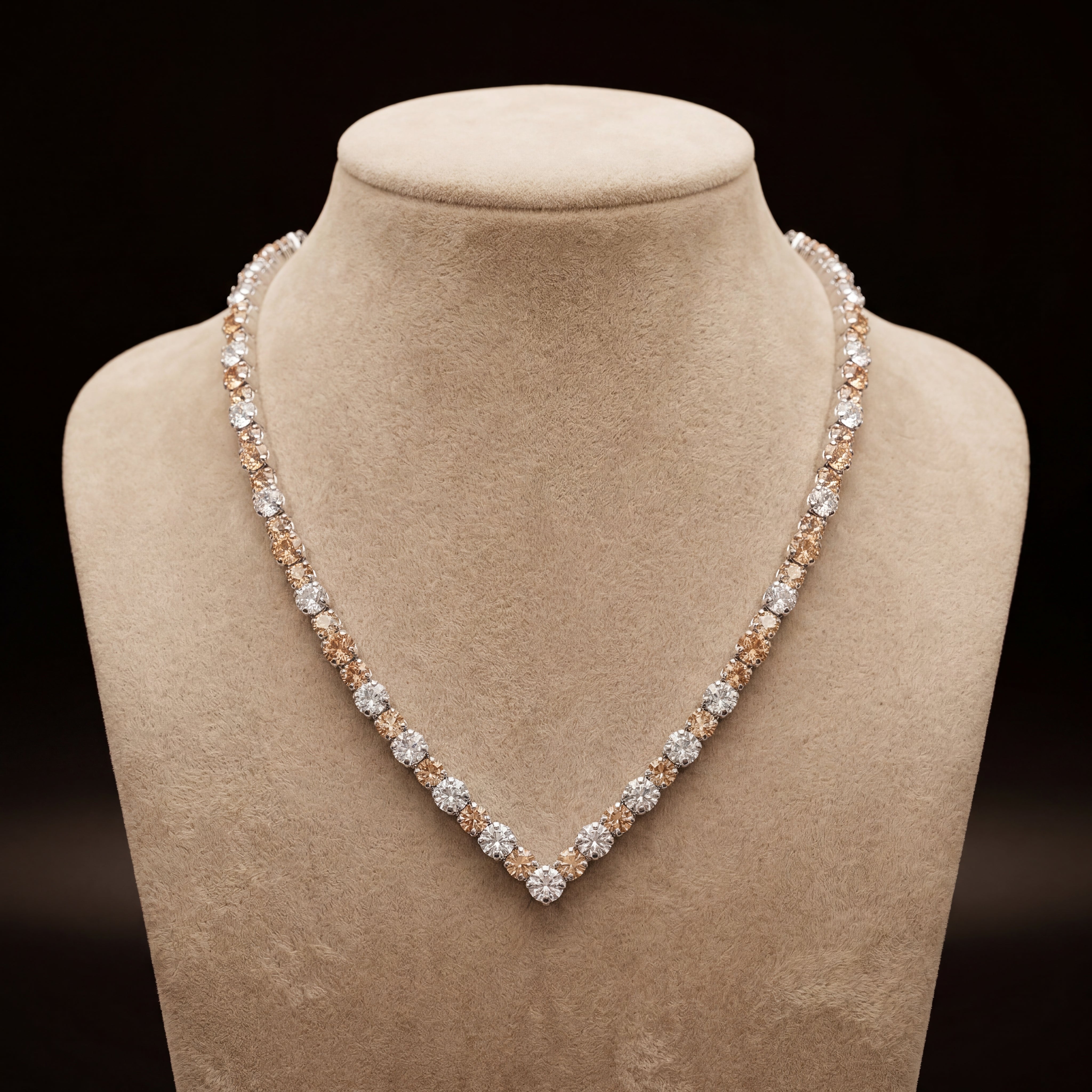 Ikra collana - Argento - CRYSTAL, PESCA CHIARO