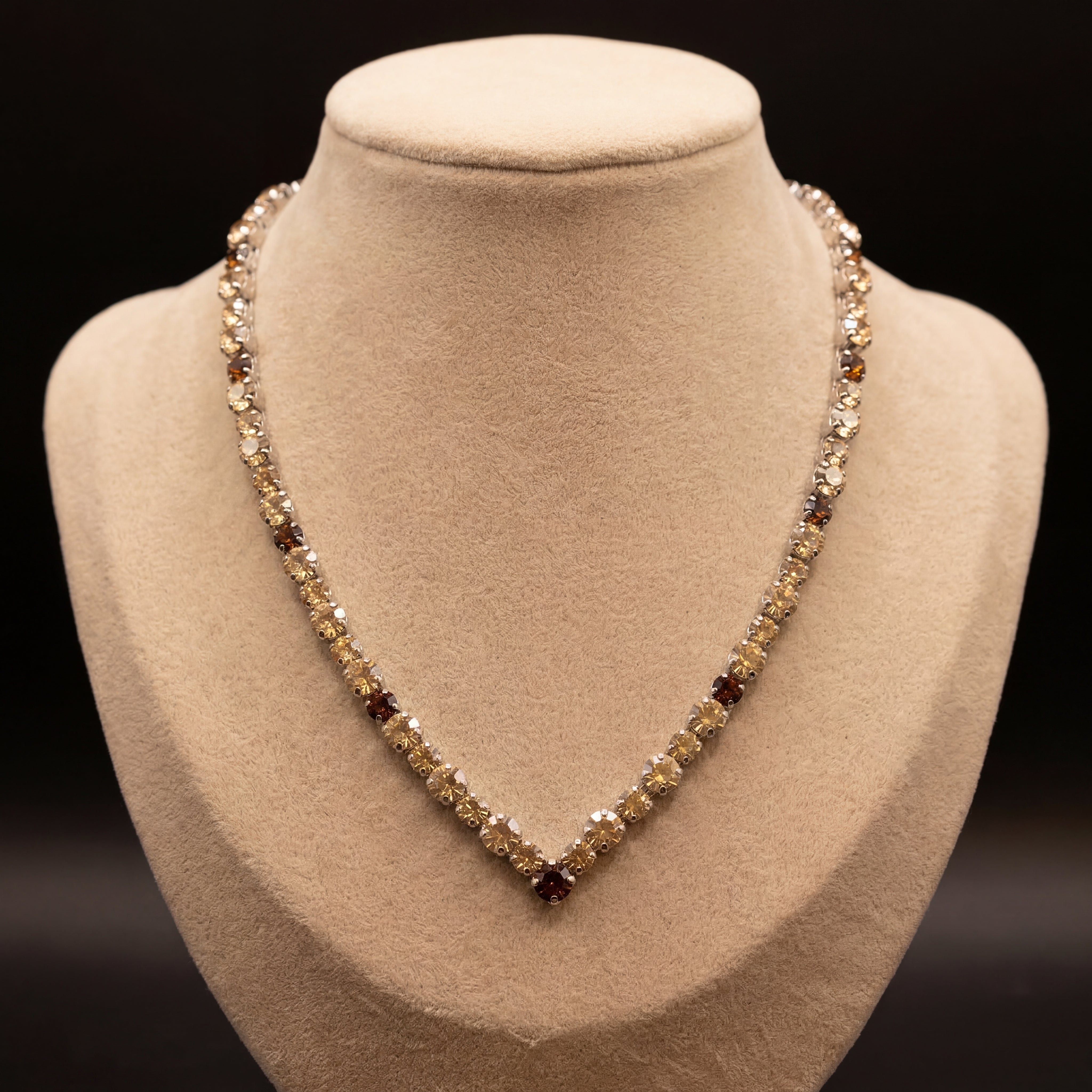 Ikra collana - Argento - GOLD TOPAZIO SCURO