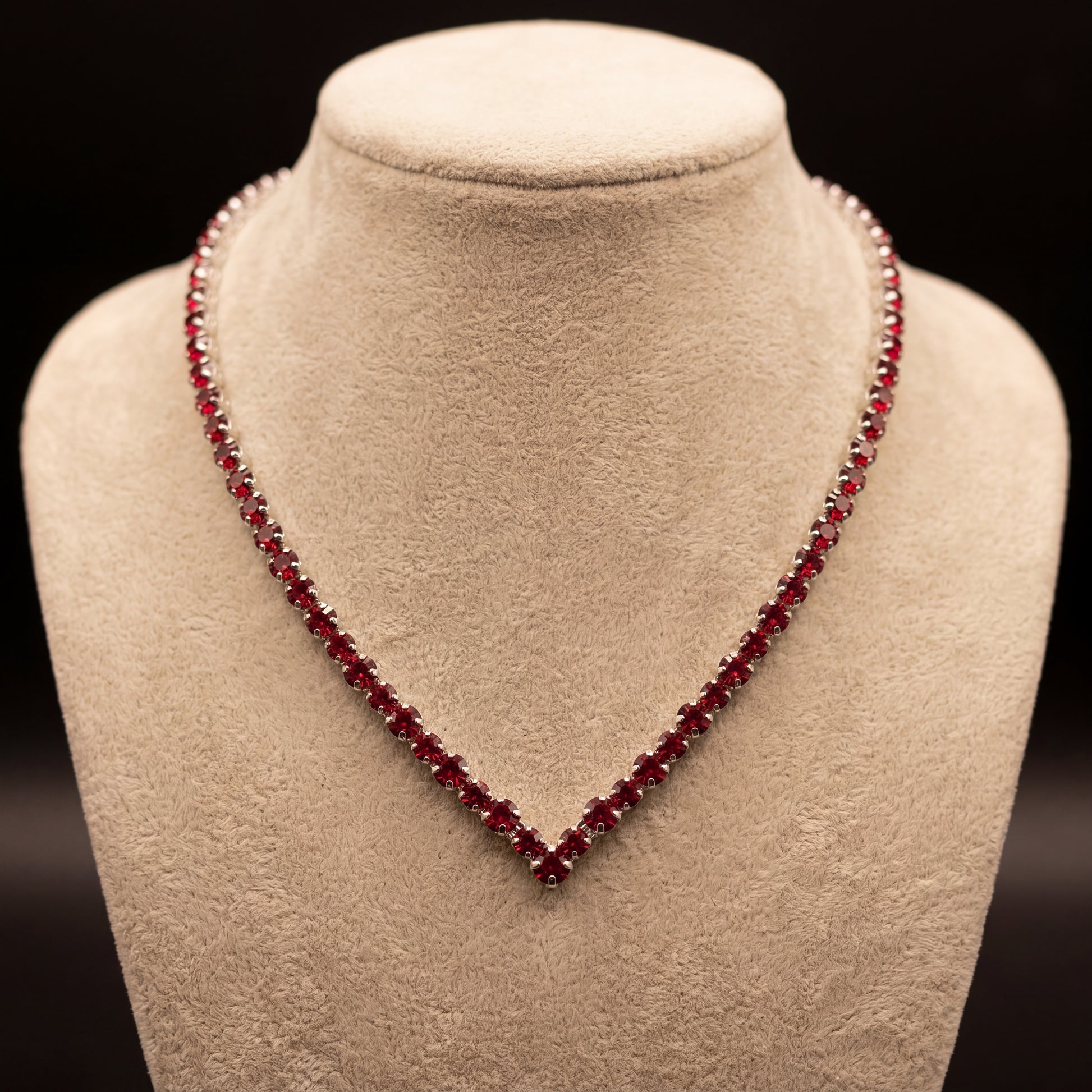 Ikra collana - Argento - ROSSO